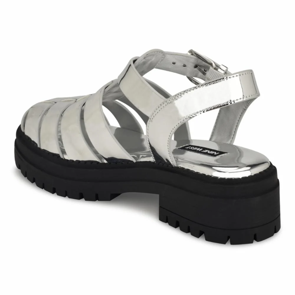 Nine West ANYBEL3 SILVER02/SUPERIOR MIRROR PU CM - Image 3