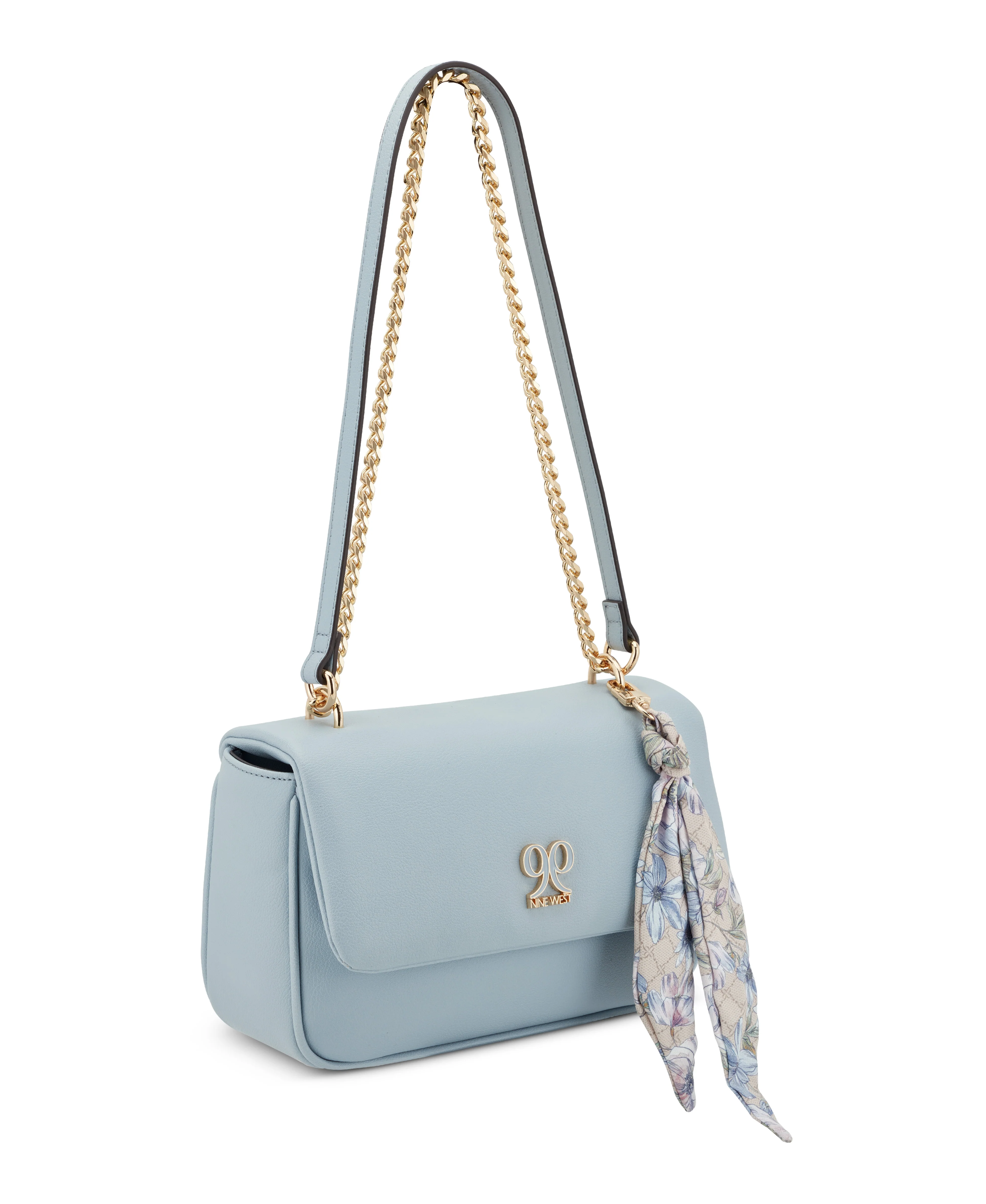 NINE WEST HANDBAGS AZELIE CONVERTIBLE FLAP ICE BLUE - Image 2