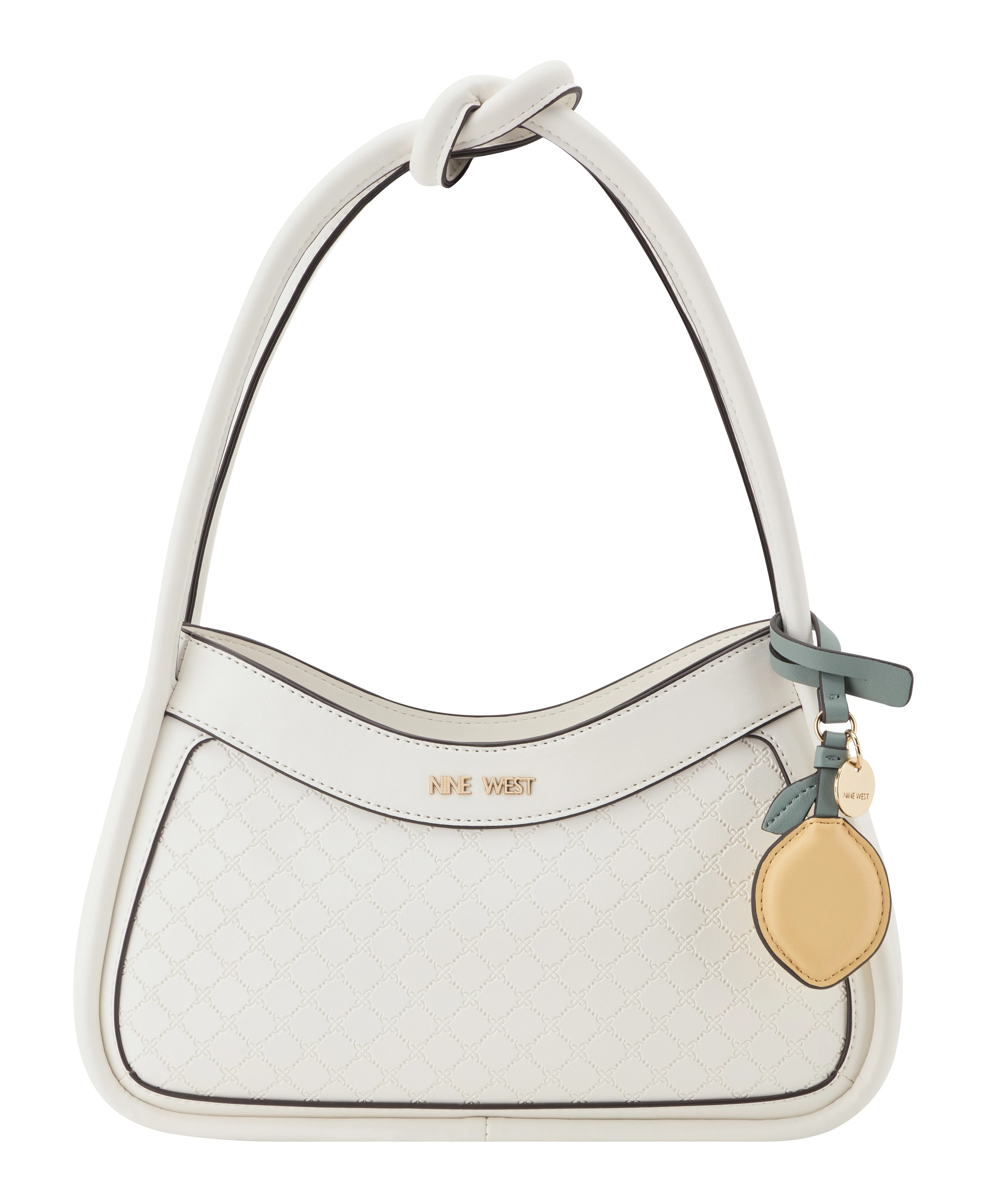 NINE WEST HANDBAGS AZURA MINI SHOULDER BAG OPTIC WHITE