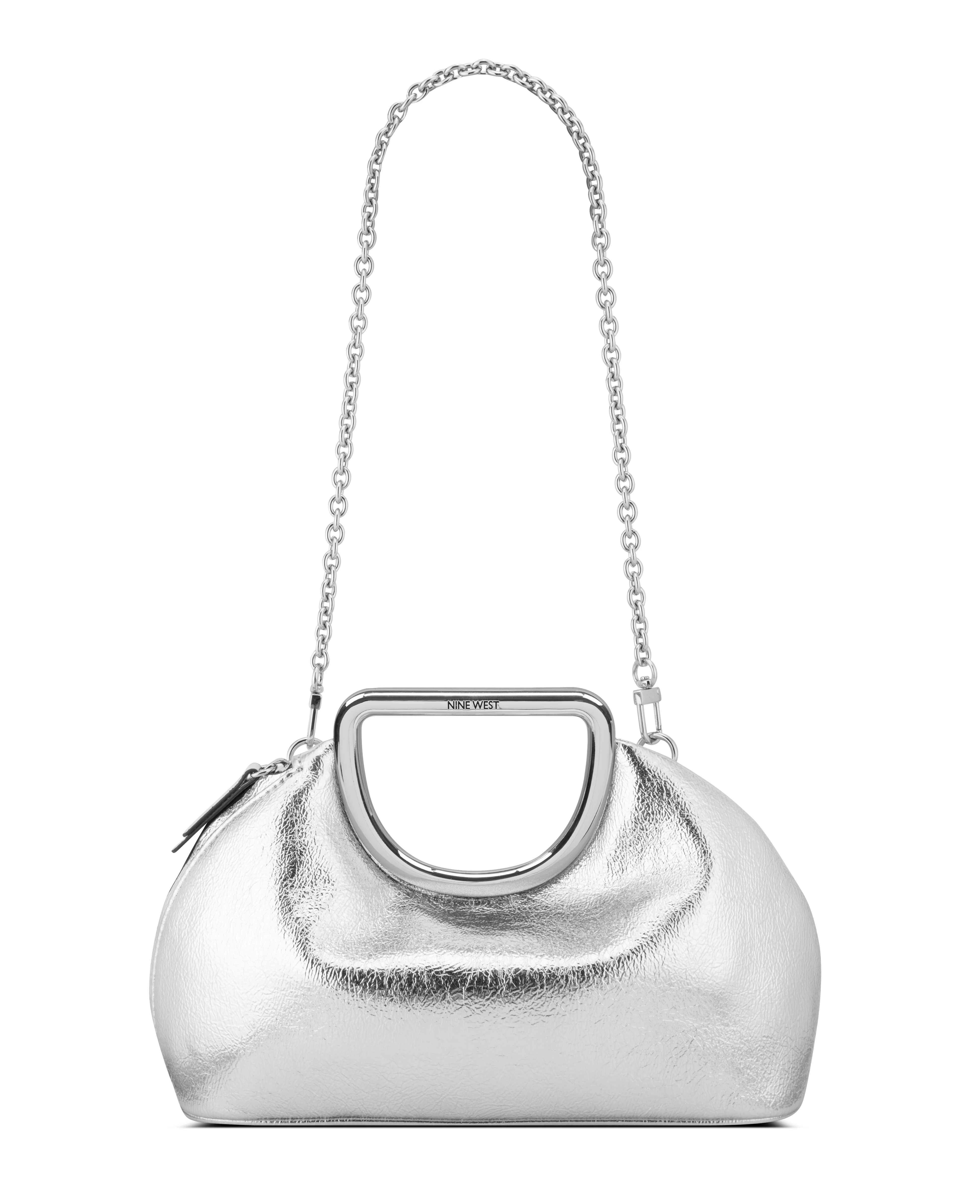 NINE WEST HANDBAGS PALMIN BRACELET BAG SILVER