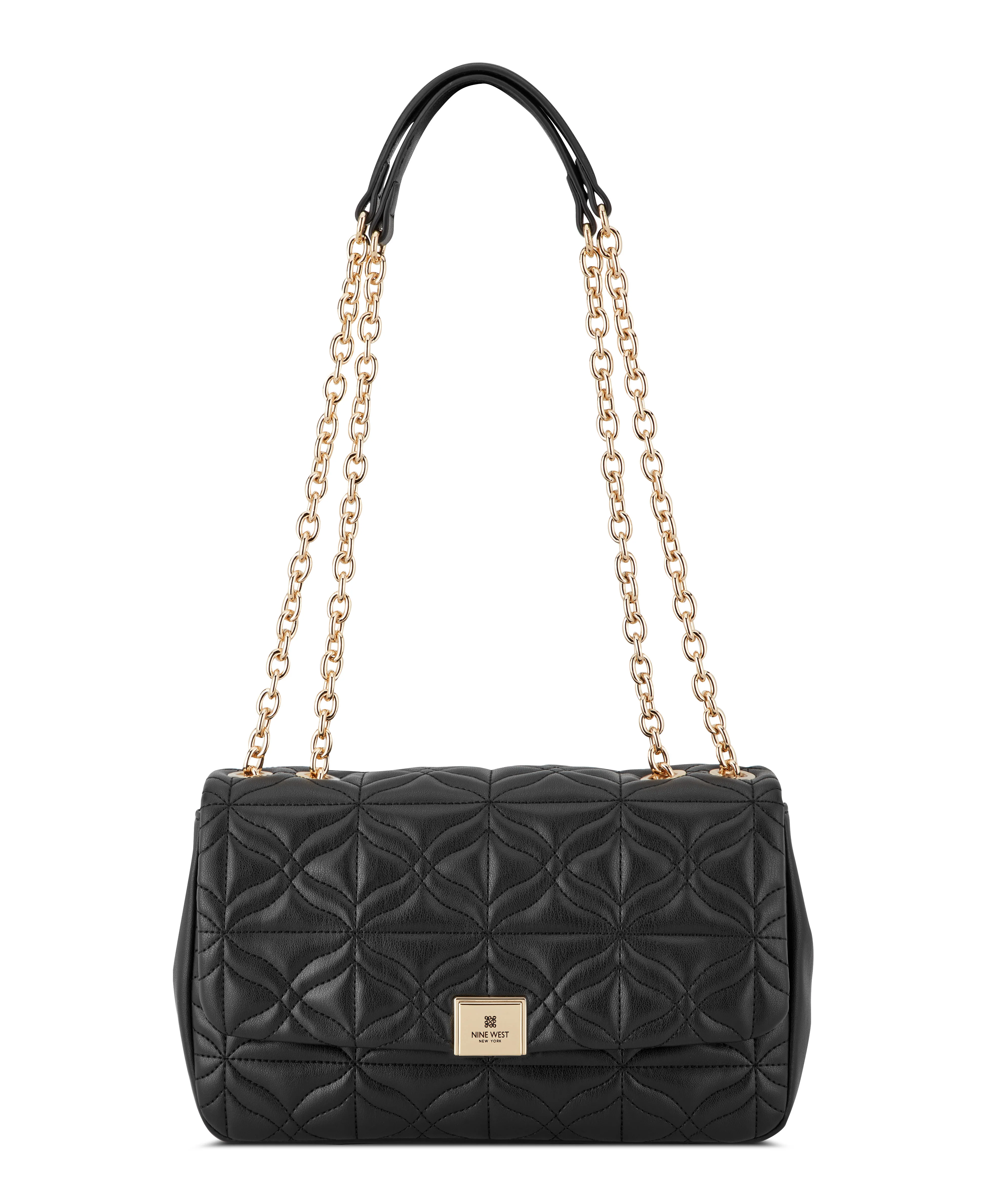NINE WEST HANDBAGS ULMARA CONVERTIBLE XBODY FLAP BLACK