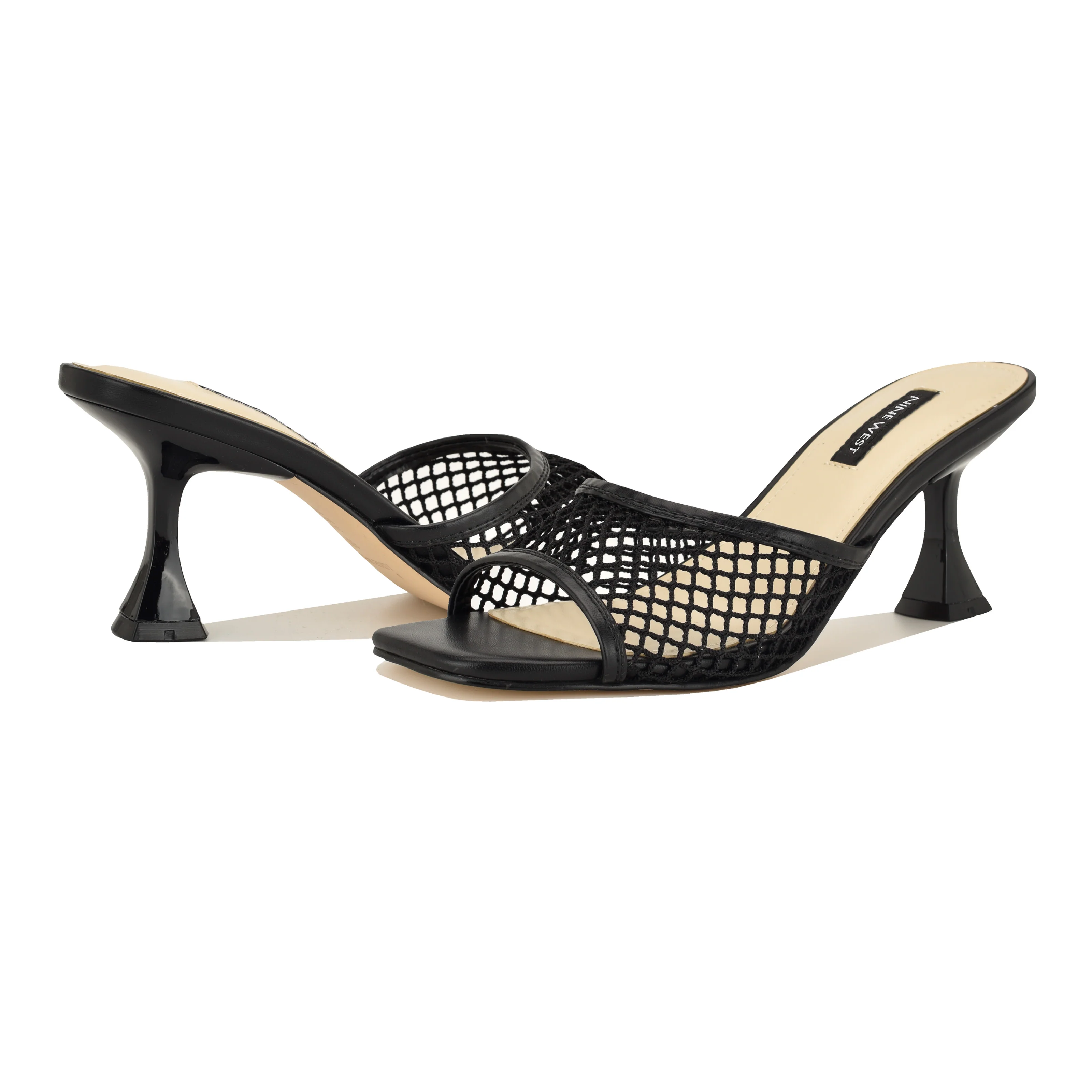 NINE WEST CABANA2 BLACK/BLACK/BIG OVAL MESH/SUPE - Image 7