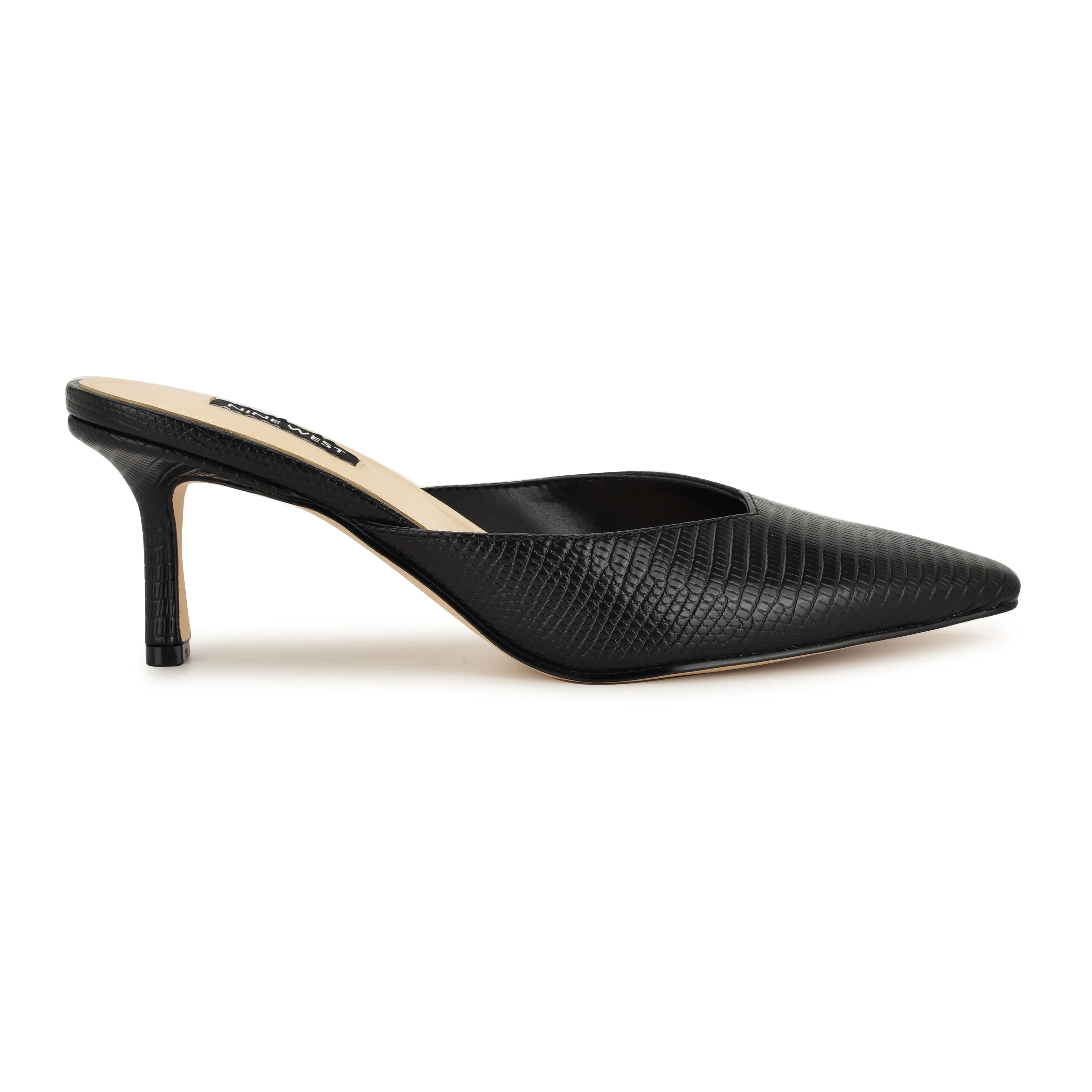 NINE WEST CAMENLA3 BLACK/SHINY LIZARD PU2056/2