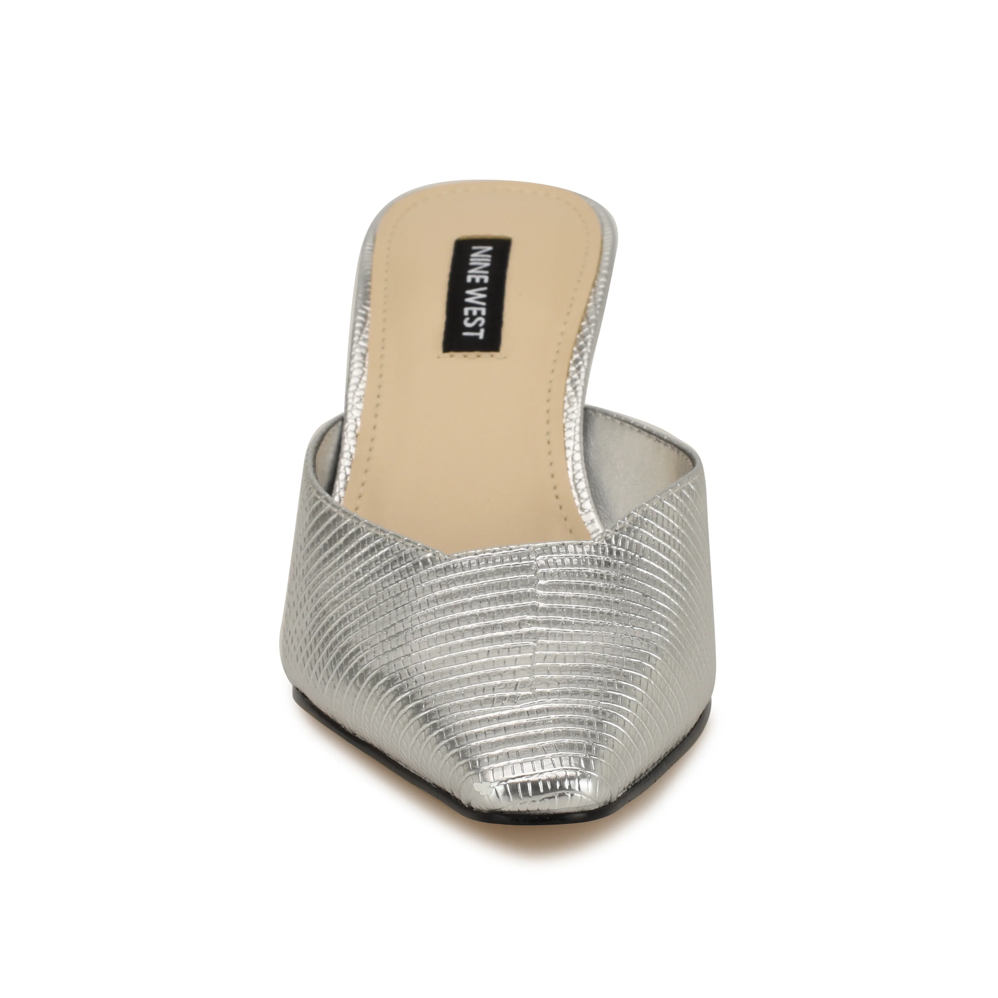 NINE WEST CAMENLA3 SILVER/NEW METALLIC LIZARD PU - Image 4