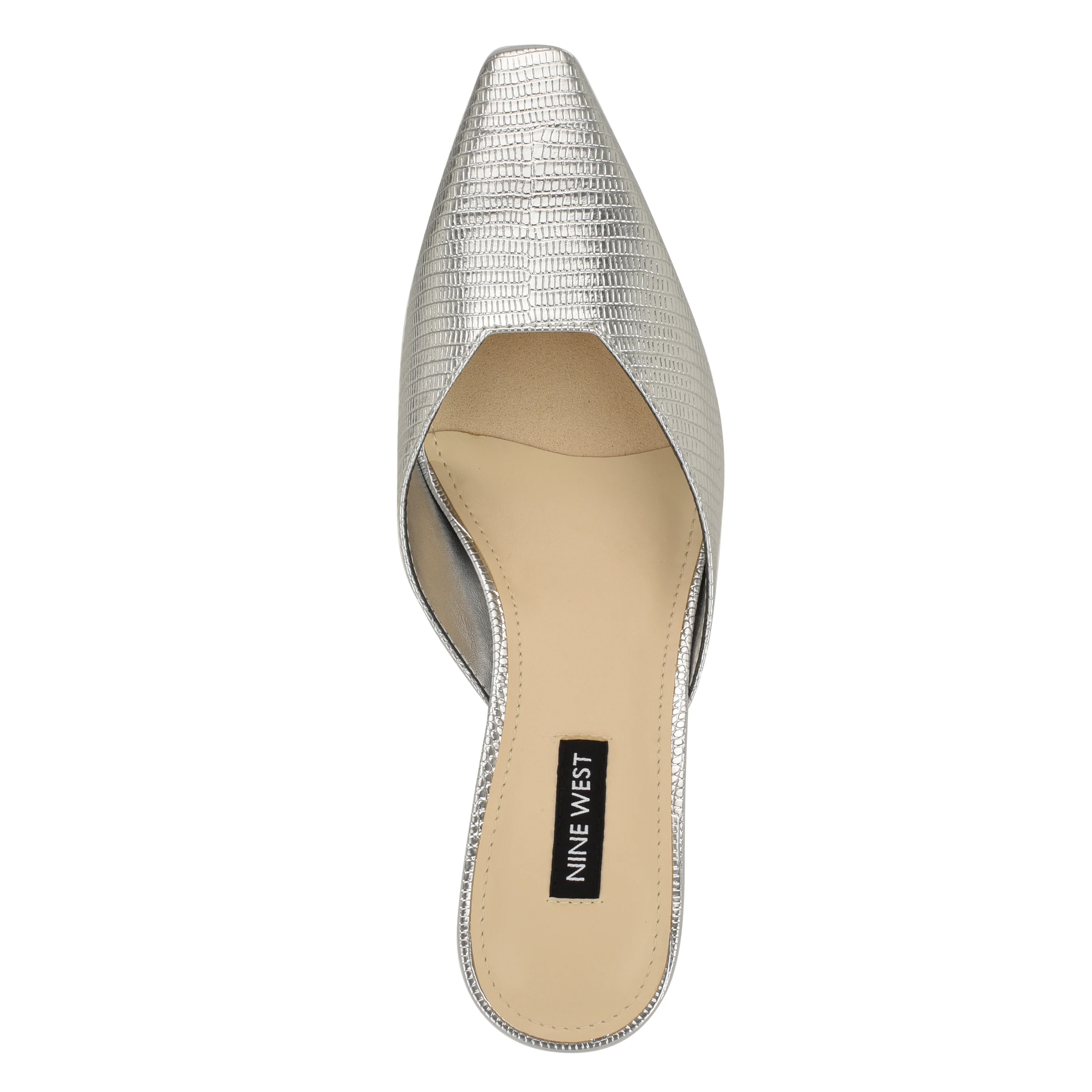 NINE WEST CAMENLA3 SILVER/NEW METALLIC LIZARD PU - Image 5