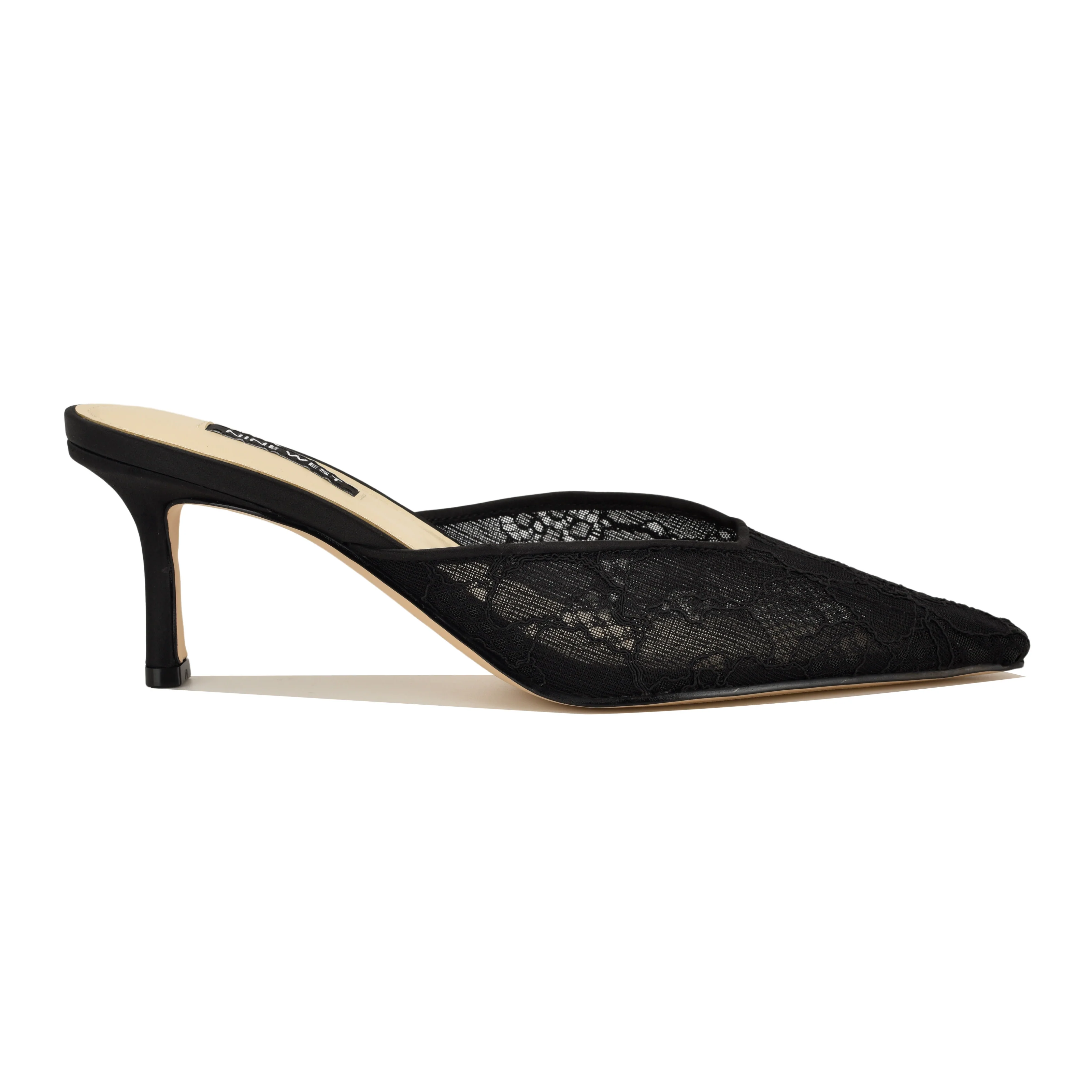 NINE WEST CAMENLANP2 BLACK BLACK/BLACK/LACE MESH HN