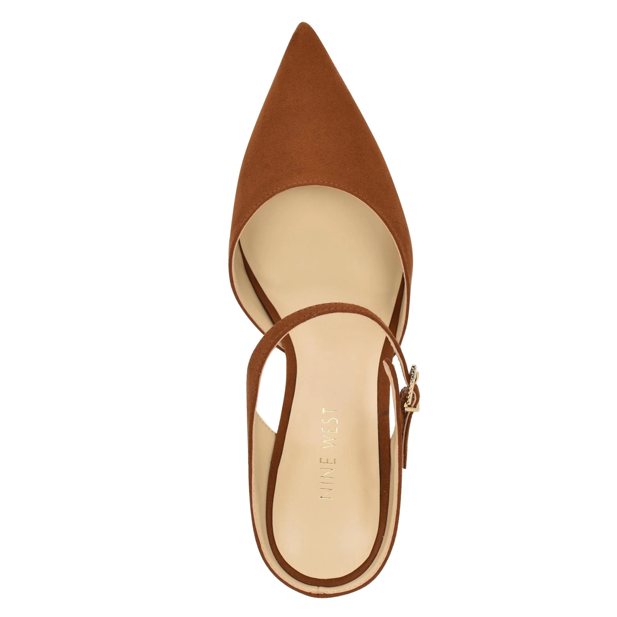 Nine West DAKKA2 COGNAC67376/NEW CAMOSCIO SUEDE - Image 4
