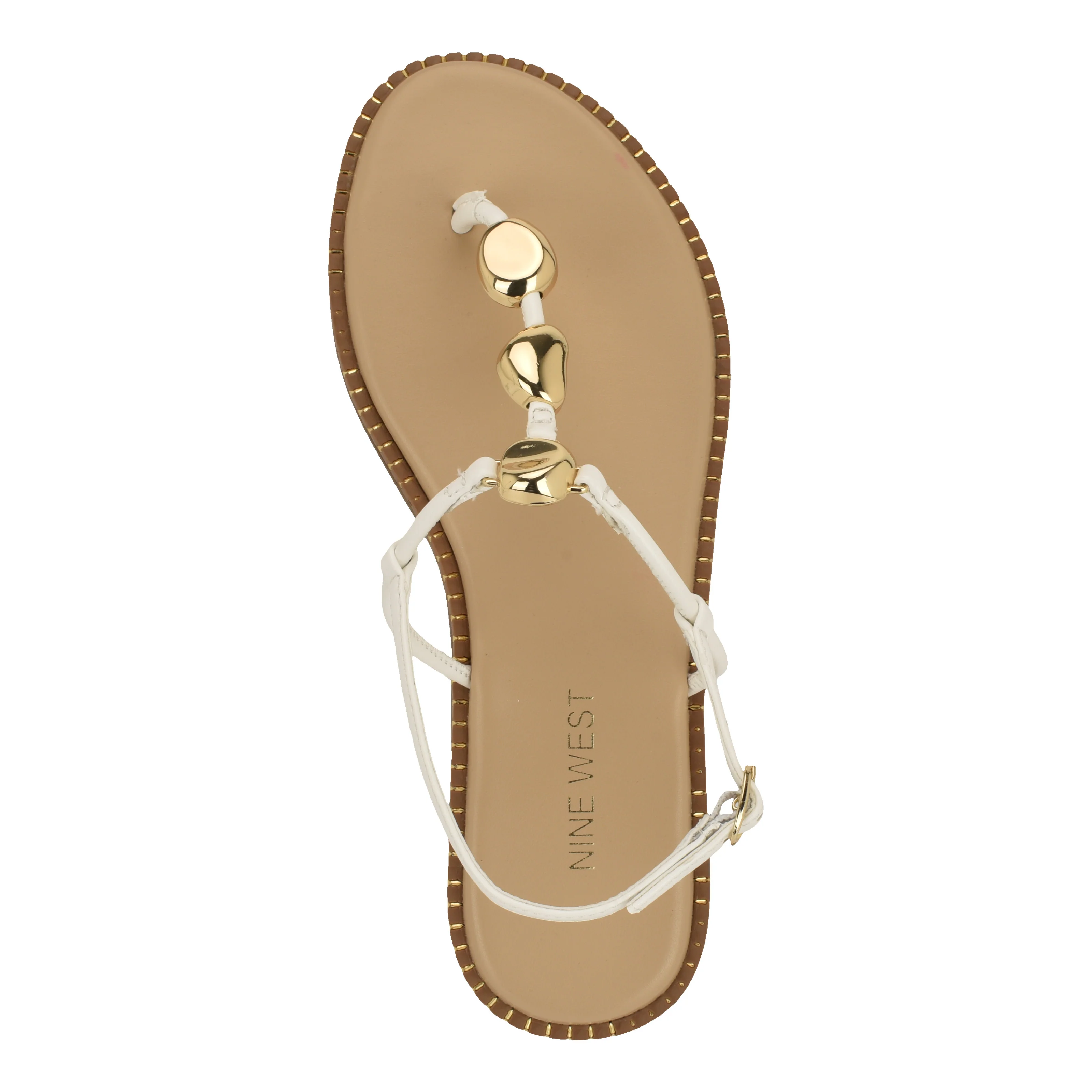 NINE WEST DERIKA3 WHITE/SHINY SUPER NAPPA PU - Image 5