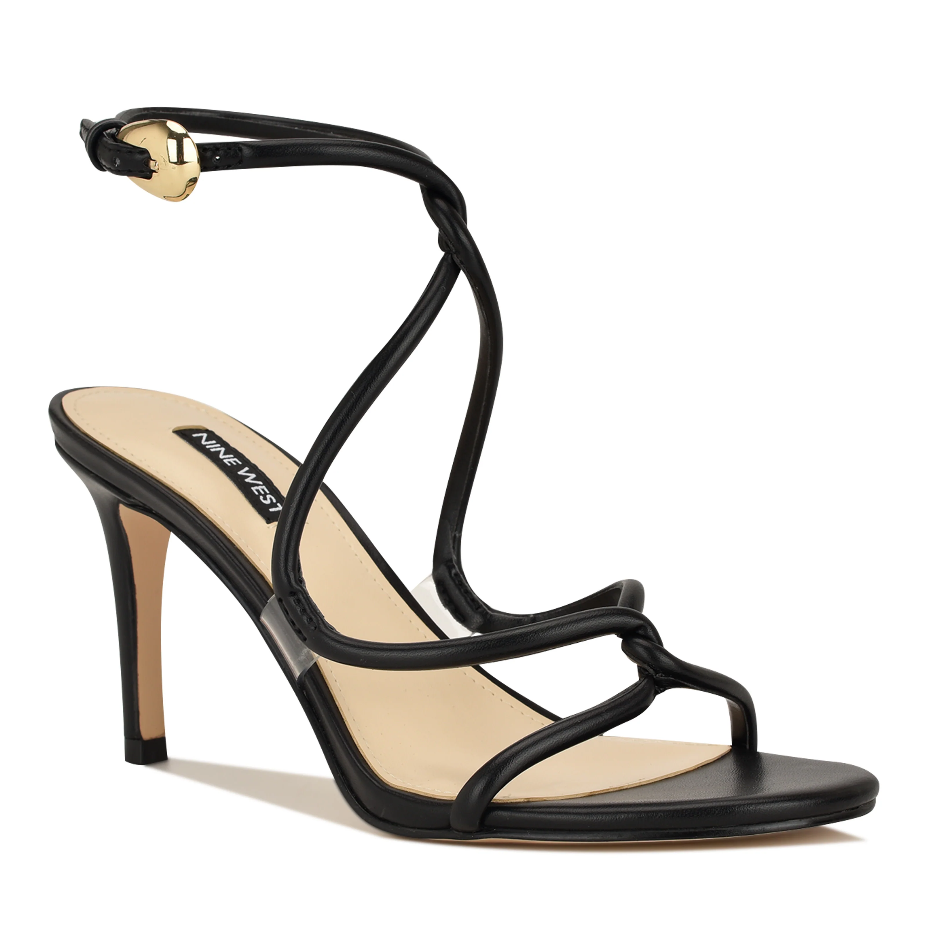 NINE WEST EMERILA3 BLACK/CLEAR/SUPER NAPPA PU/1.2 - Image 2
