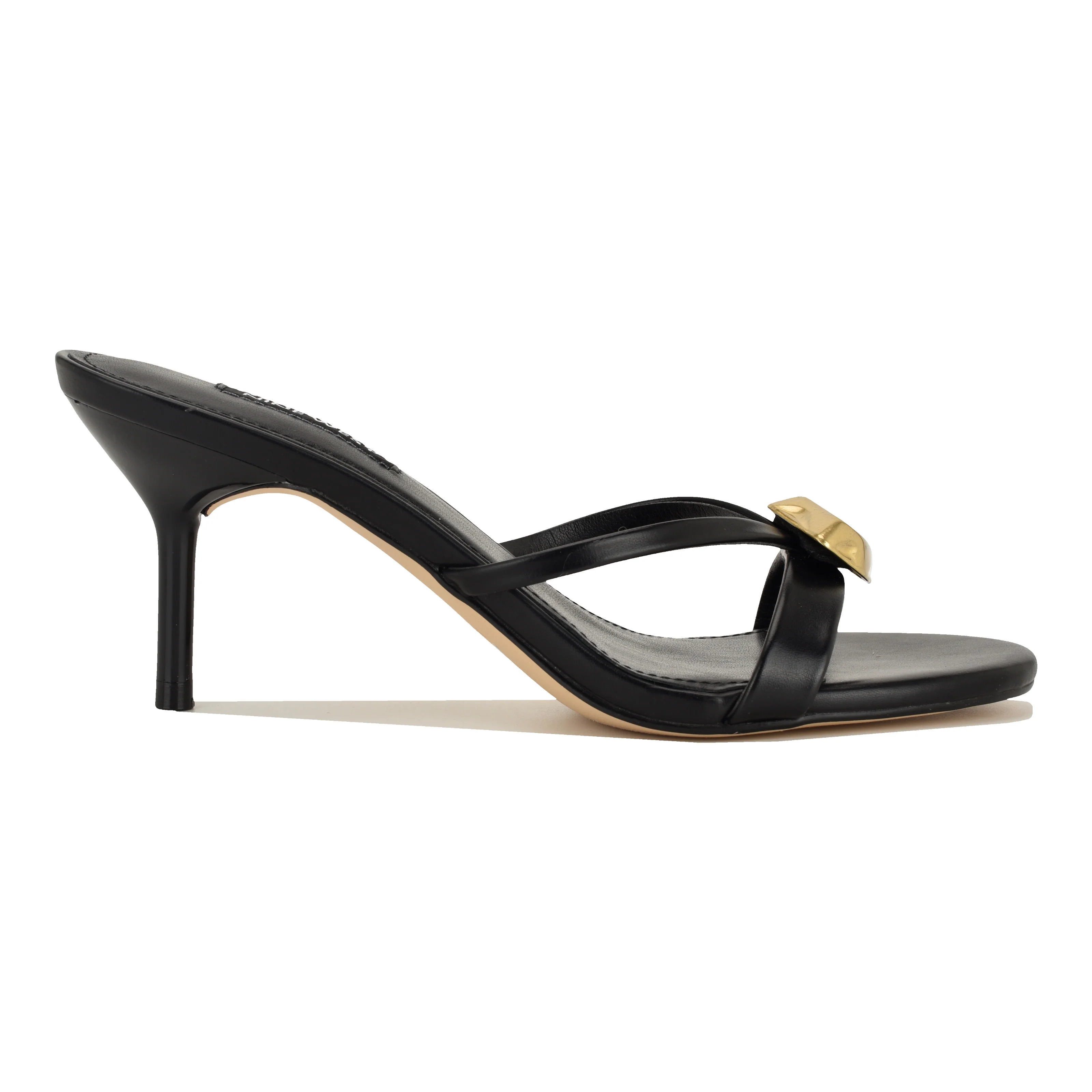 NINE WEST ERNISE3 BLACK/NEW BURNISHED PU