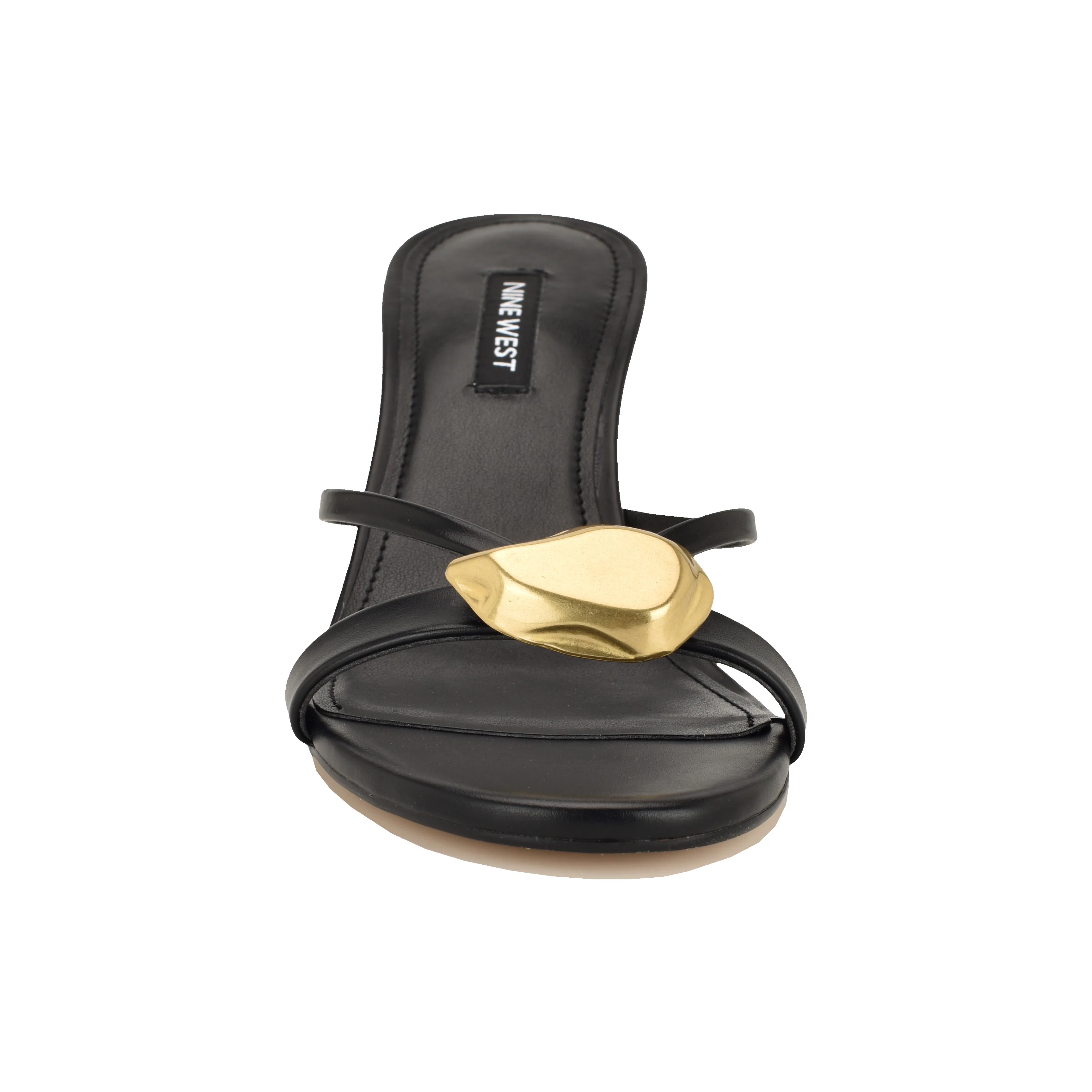 NINE WEST ERNISE3 BLACK/NEW BURNISHED PU - Image 4