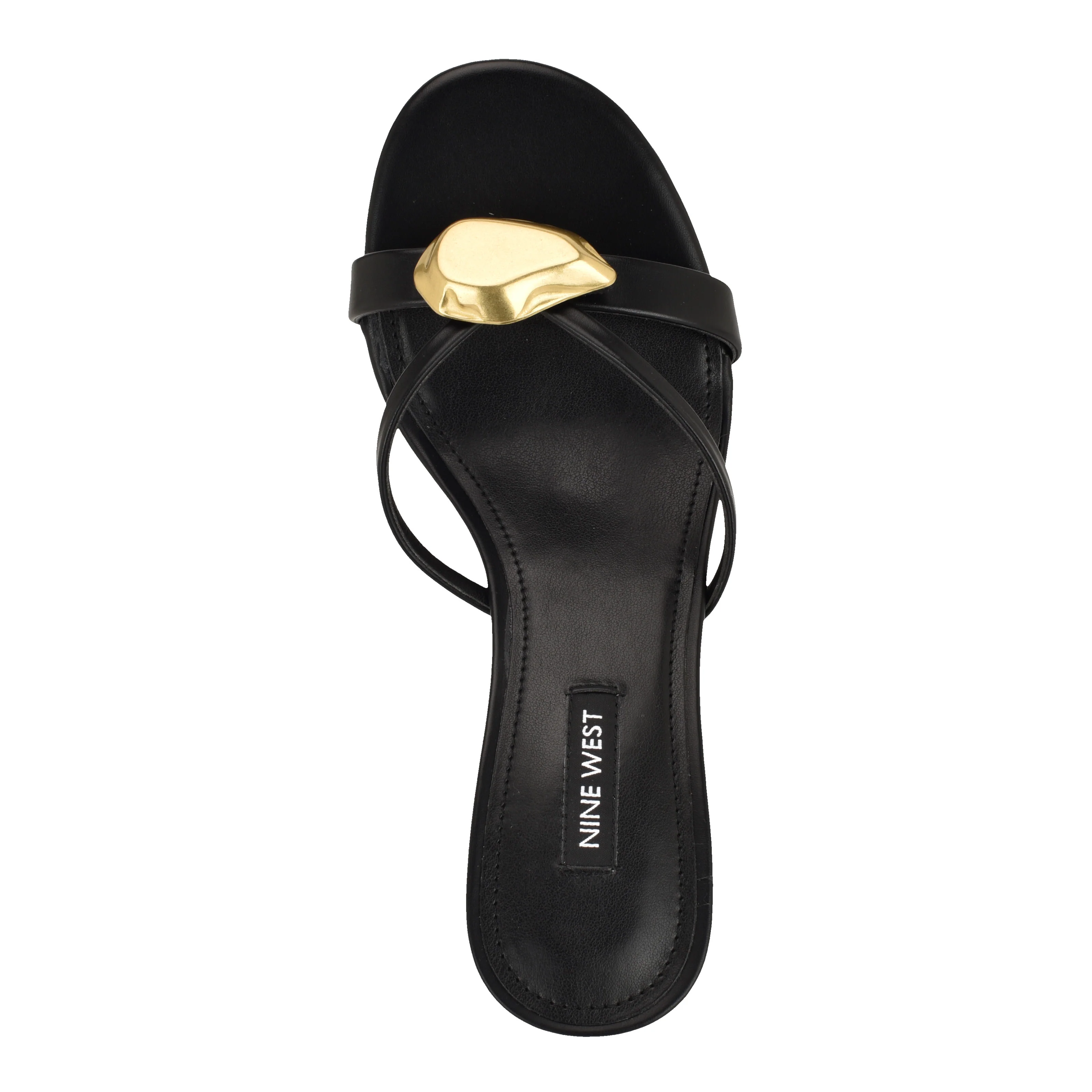 NINE WEST ERNISE3 BLACK/NEW BURNISHED PU - Image 5