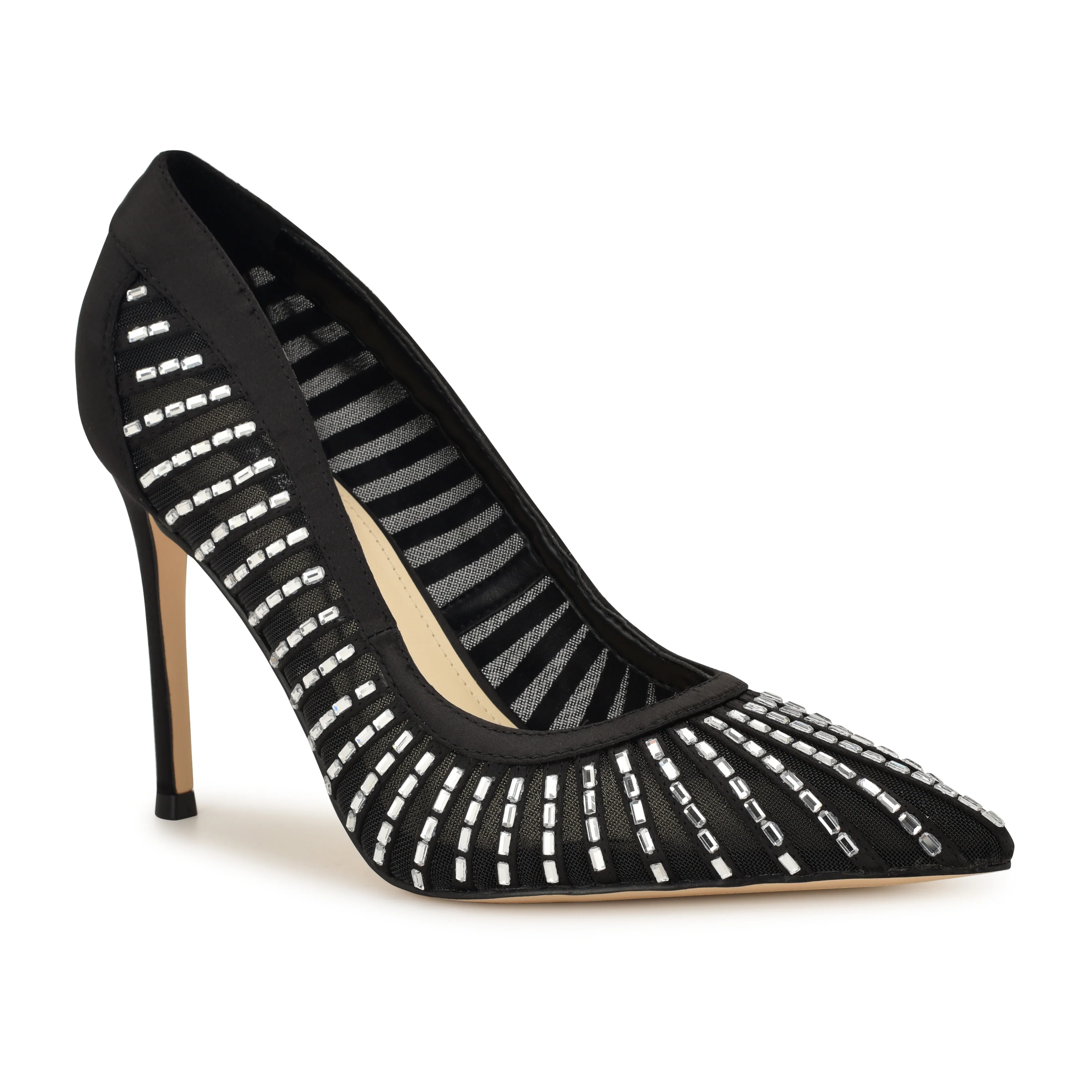 NINE WEST FERESAH2 BLACK/BLACK/CRYSTAL SATIN/FINE - Image 2