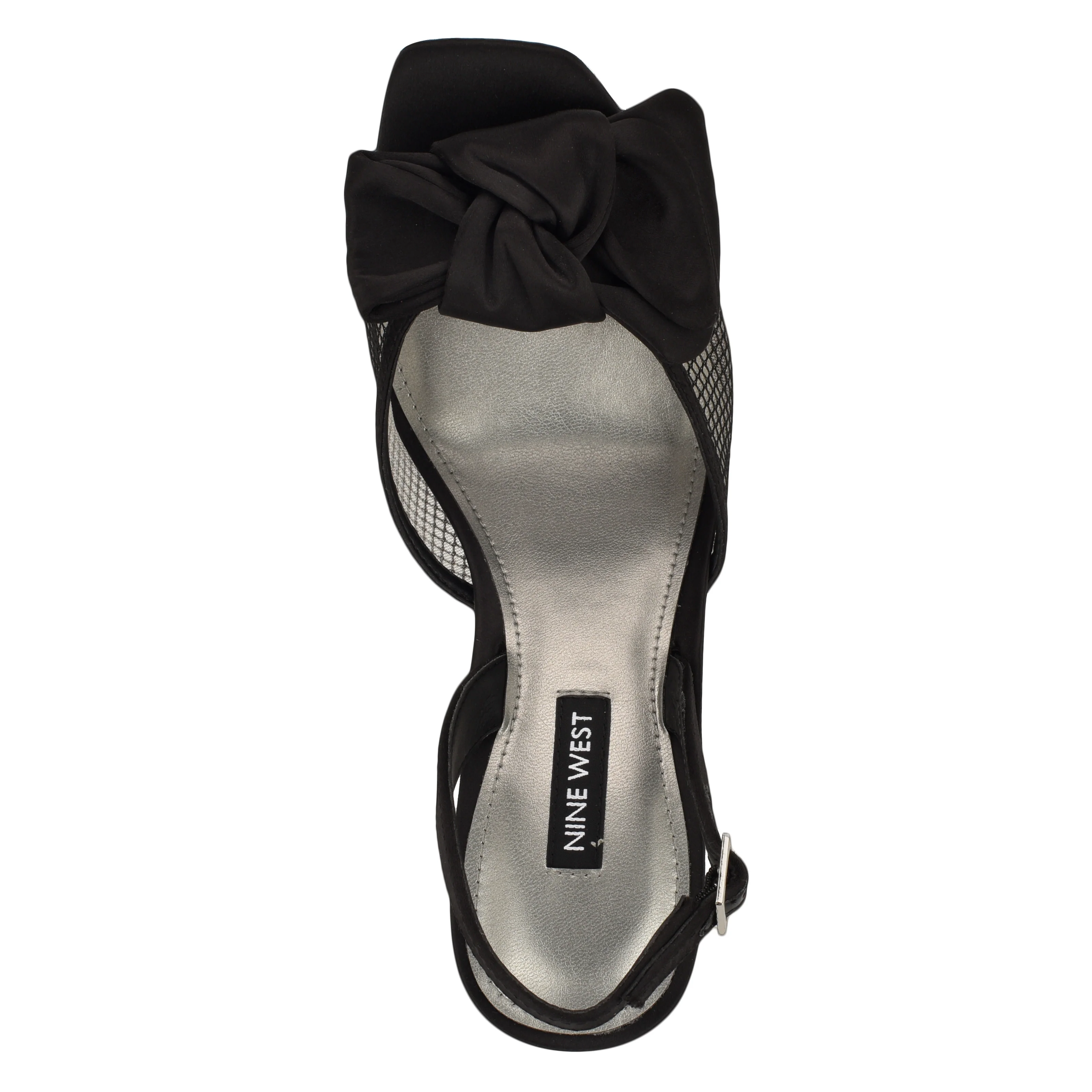 NINE WEST GERGIA2 BLACK/BLACK CLEAR/CRYSTAL SATI - Image 5