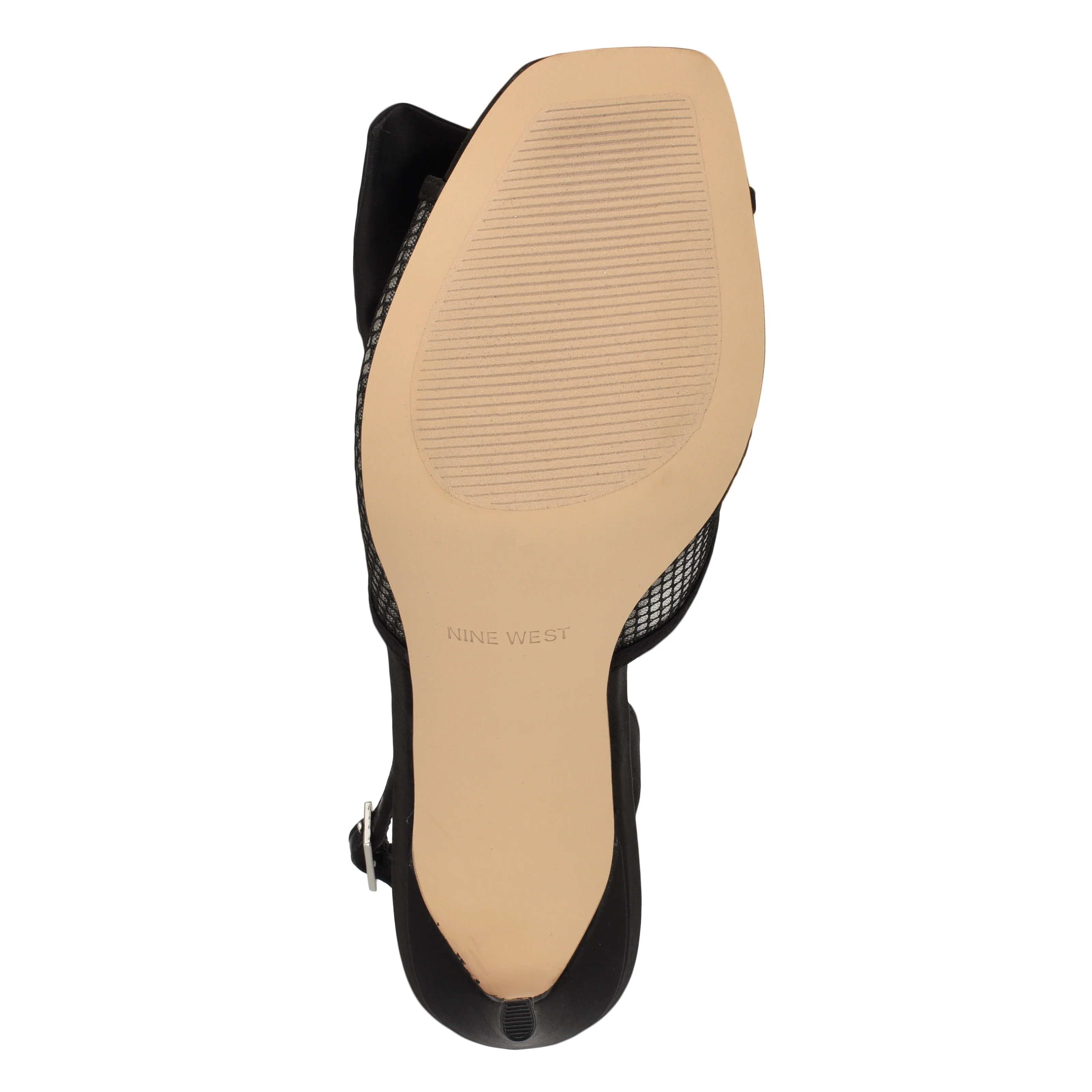 NINE WEST GERGIA2 BLACK/BLACK CLEAR/CRYSTAL SATI - Image 6