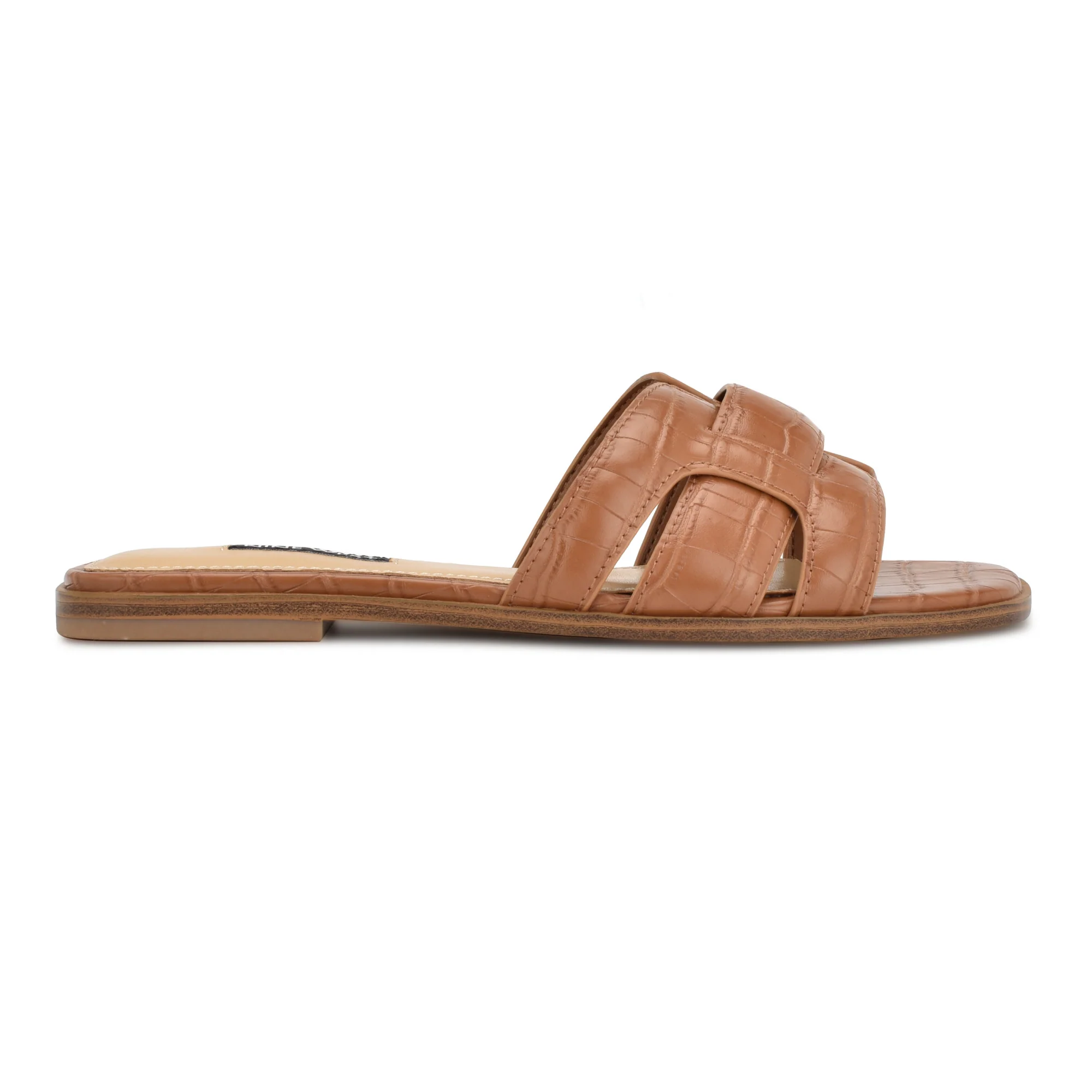 NINE WEST GERMANI3 BROWN67182/VENICE CROCO PU XK