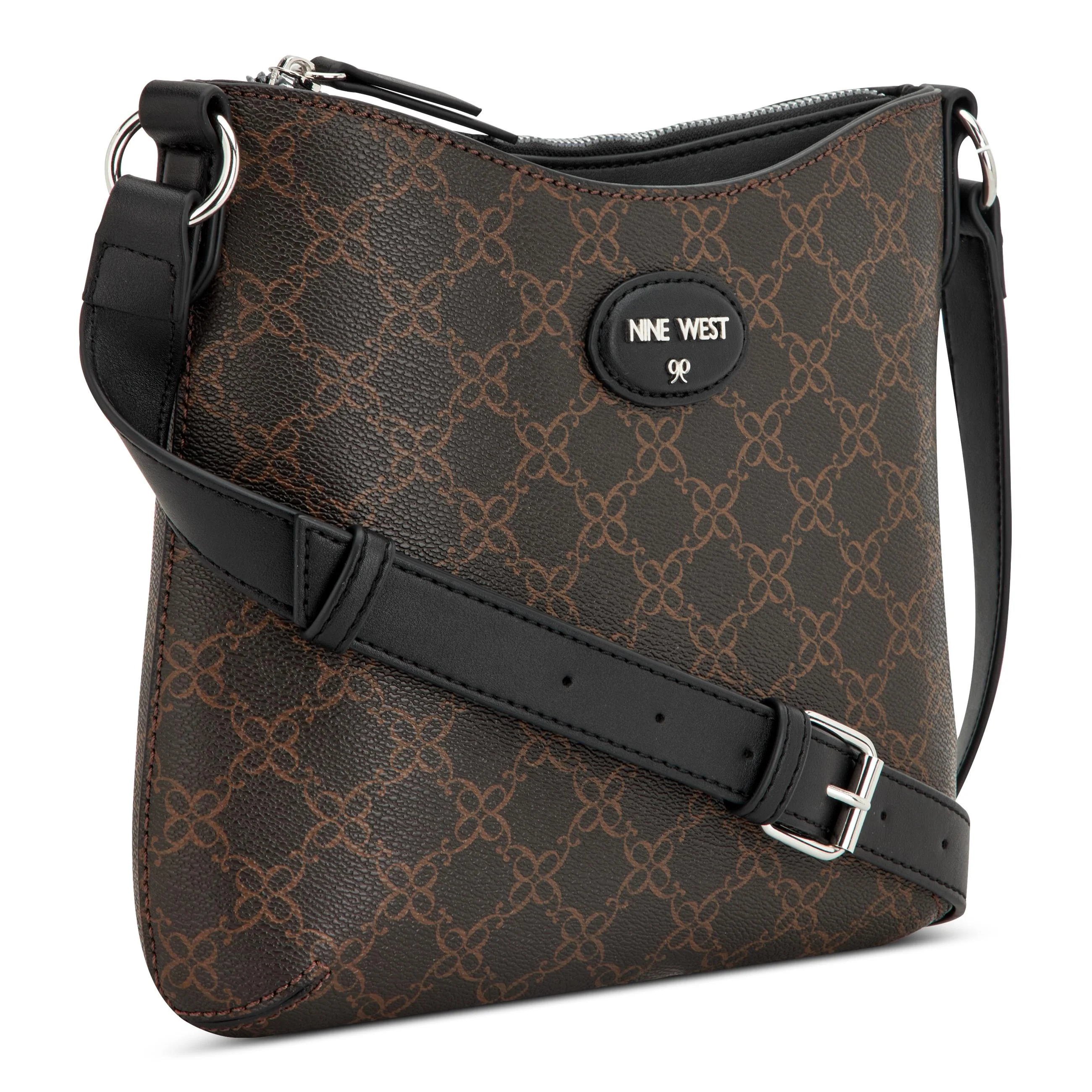 Nine West Handbags ADELINE SWING PACK BROWN LOGO/BLACK - Image 3