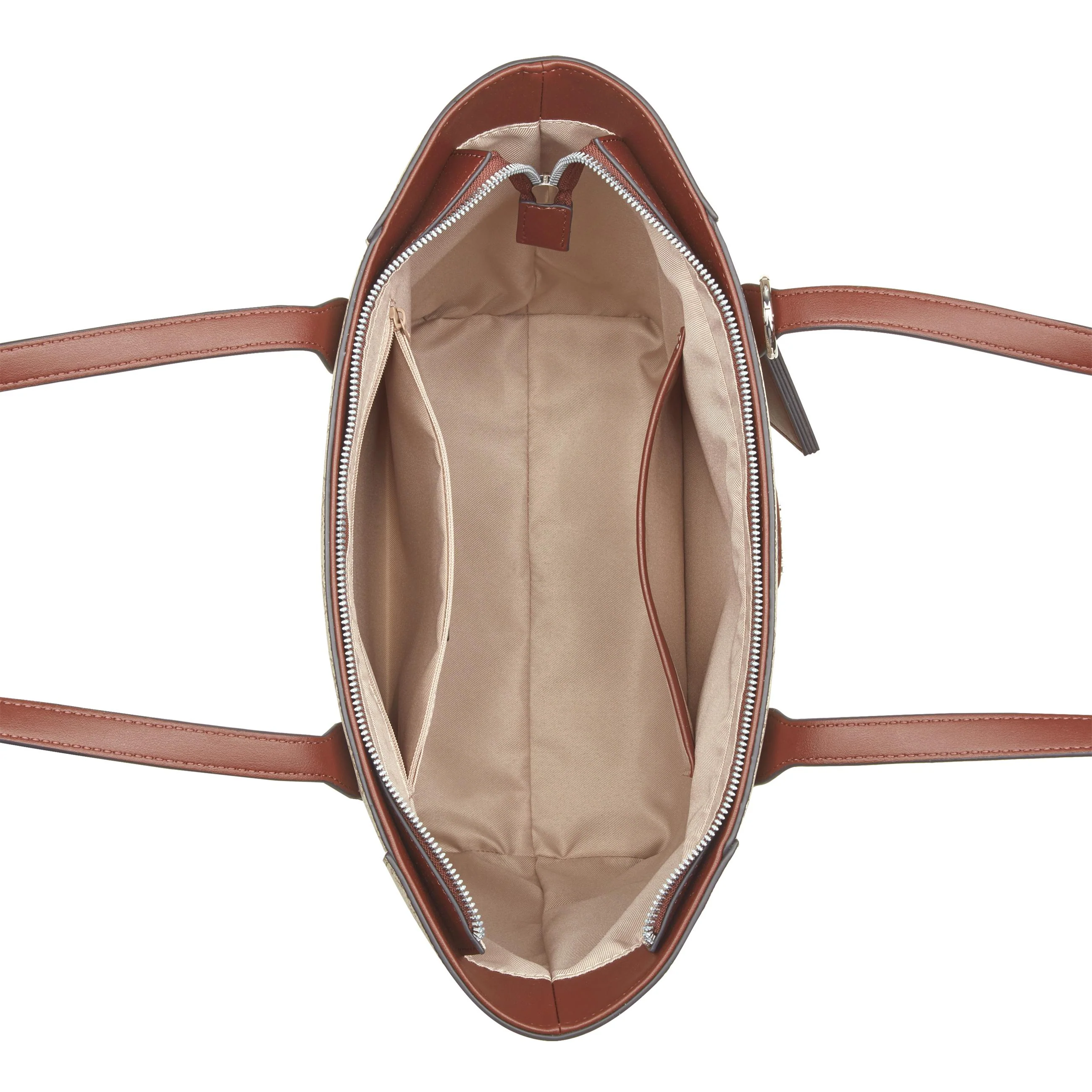 Nine West Handbags ADELINE TOTE MUSHROOM LOGO/ MAHOGANY - Image 4