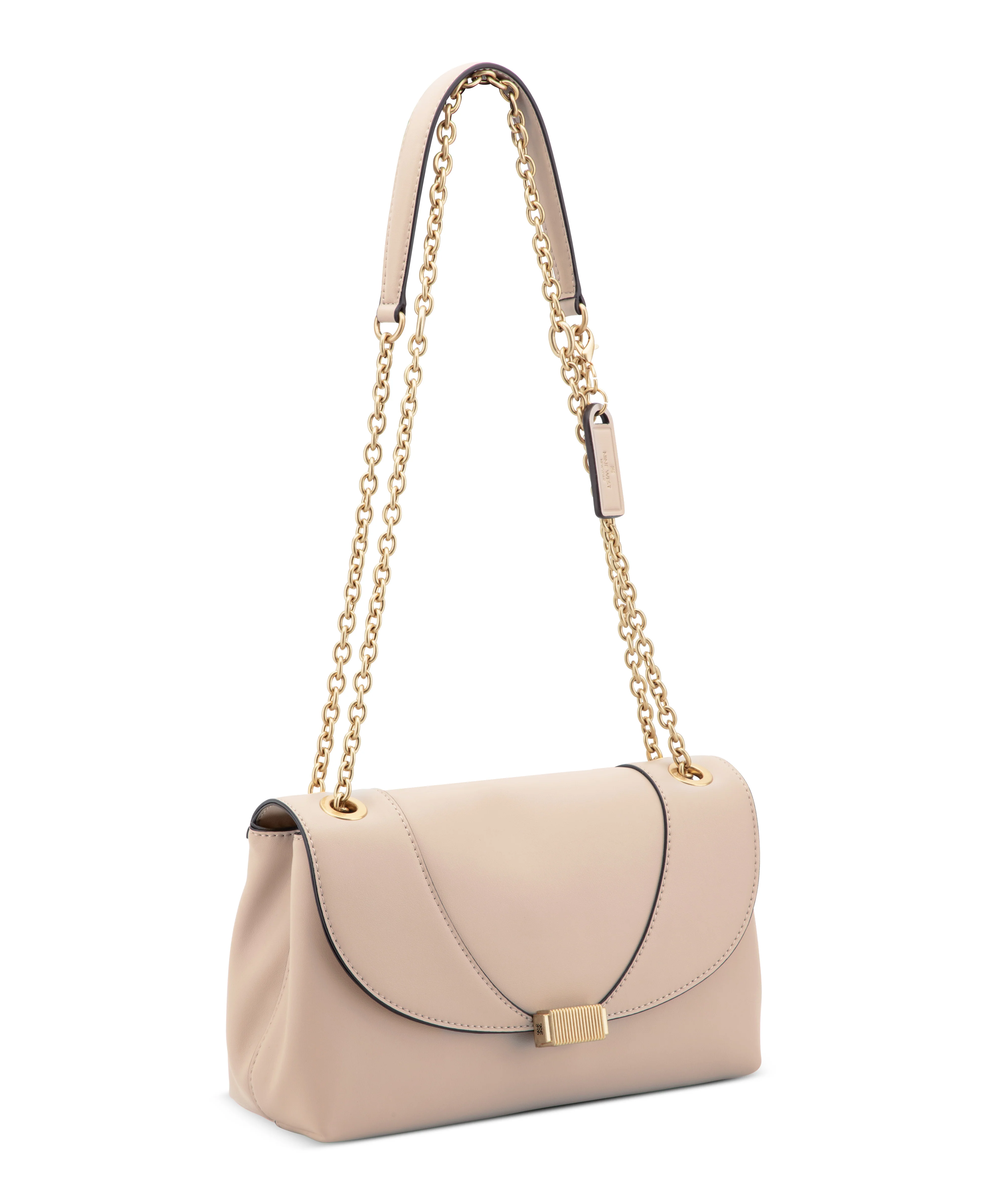 NINE WEST HANDBAGS ARPANA LEATHER CONVERTIBLE XBODY FLAP FAWN - Image 2