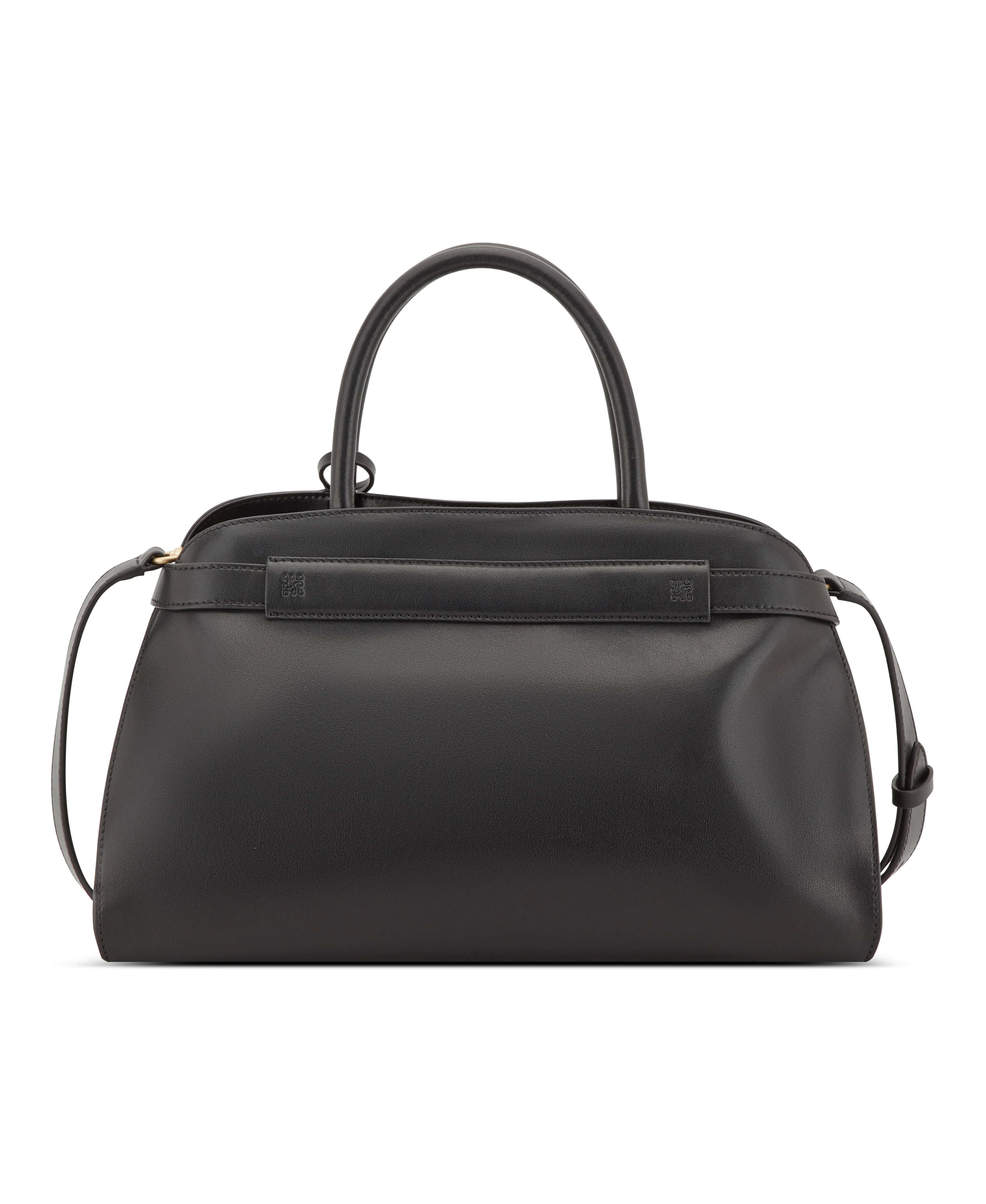 NINE WEST HANDBAGS ARPANA LEATHER SATCHEL BLACK - Image 3