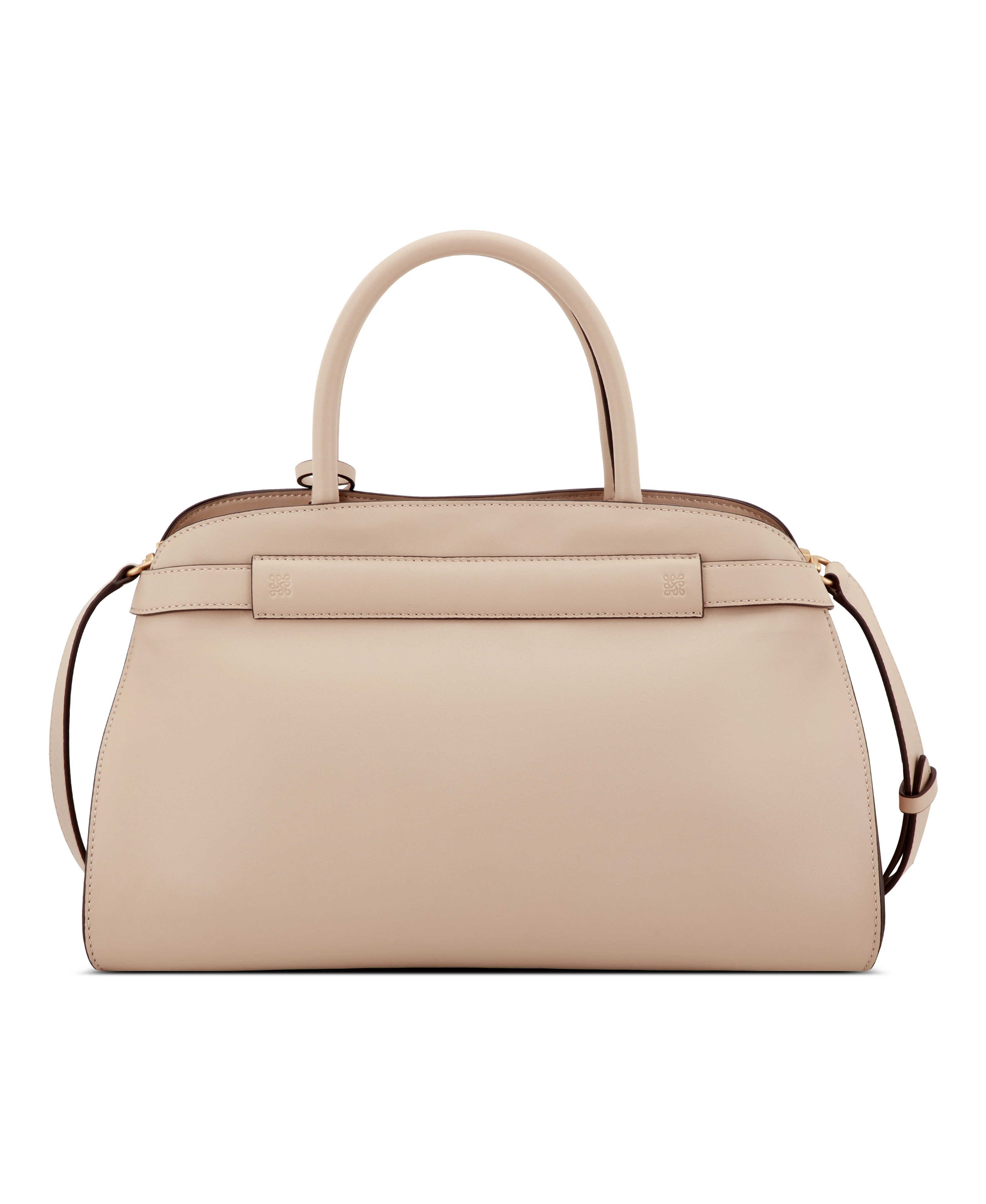 NINE WEST HANDBAGS ARPANA LEATHER SATCHEL FAWN - Image 3