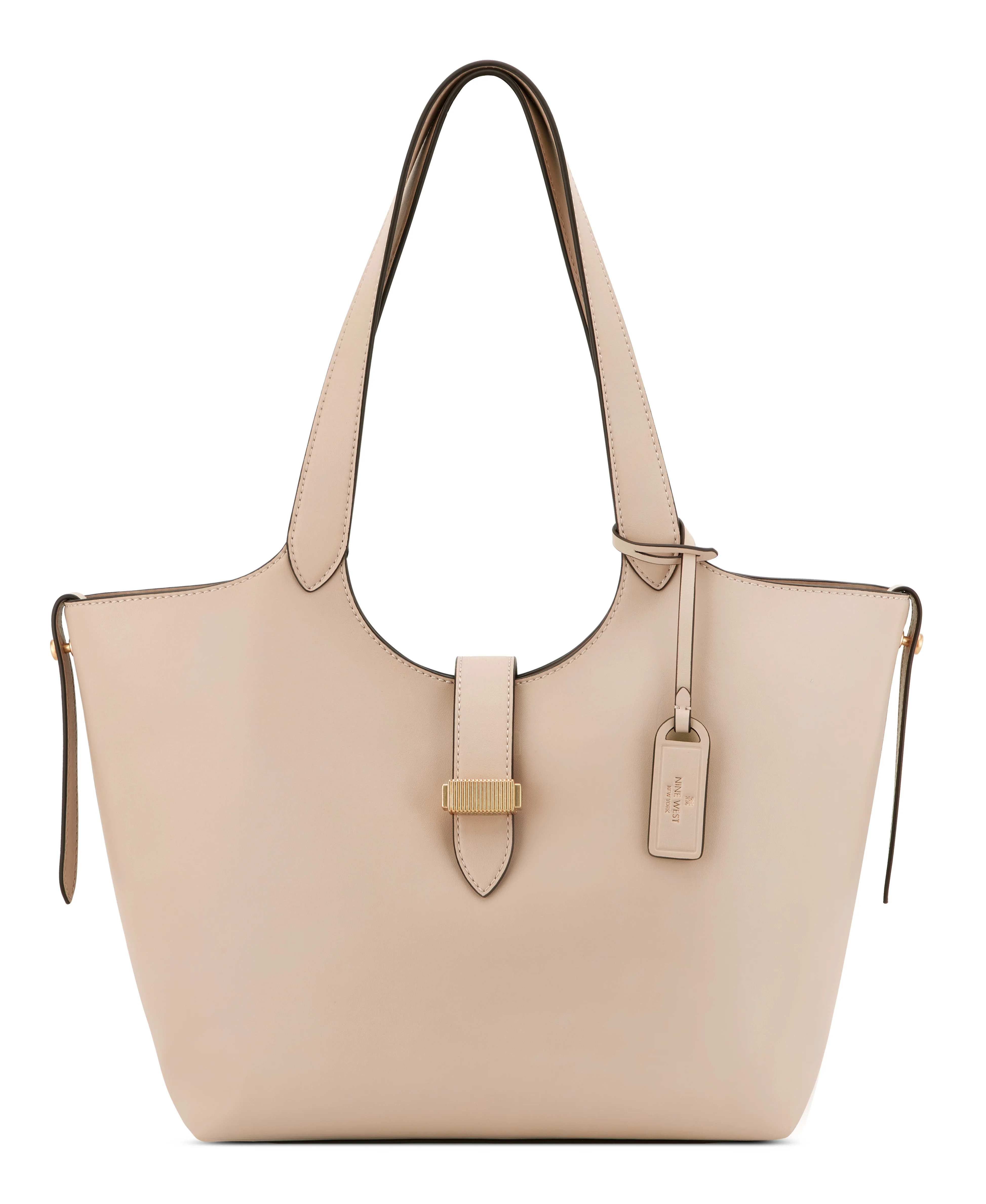 NINE WEST HANDBAGS ARPANA LEATHER TOTE FAWN