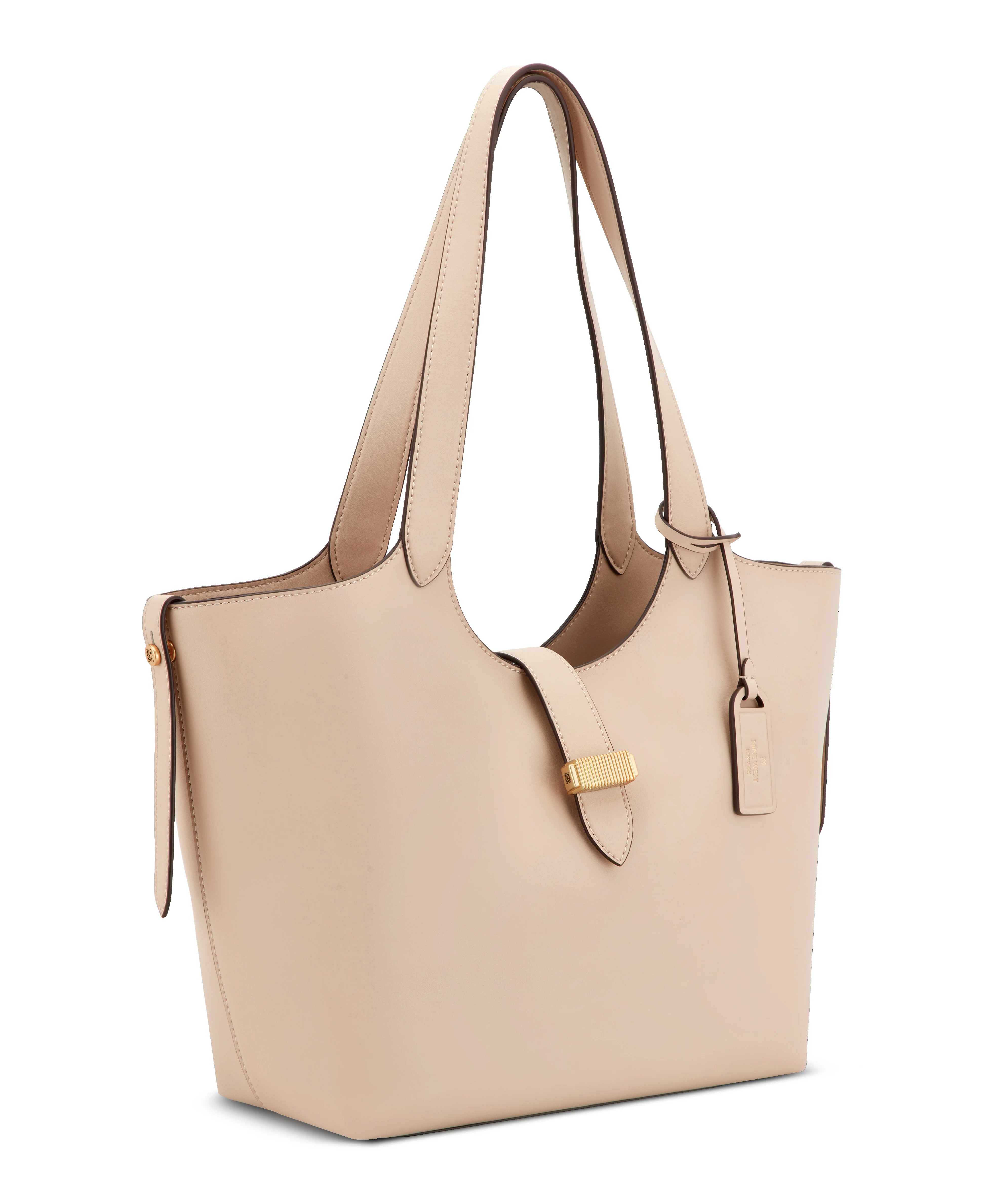 NINE WEST HANDBAGS ARPANA LEATHER TOTE FAWN - Image 2