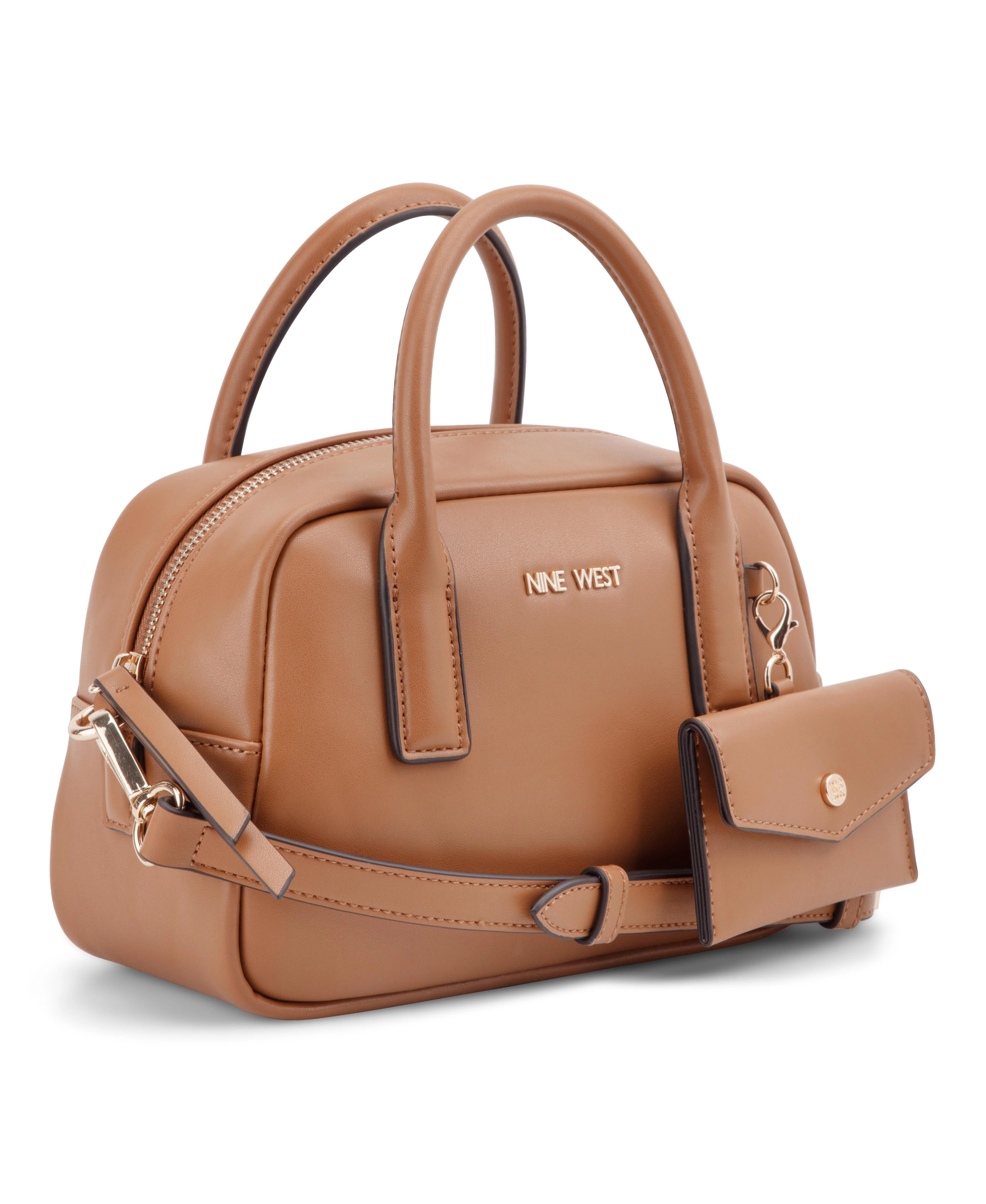 Nine West Handbags BECHER MINI SATCHEL BRANDY - Image 3