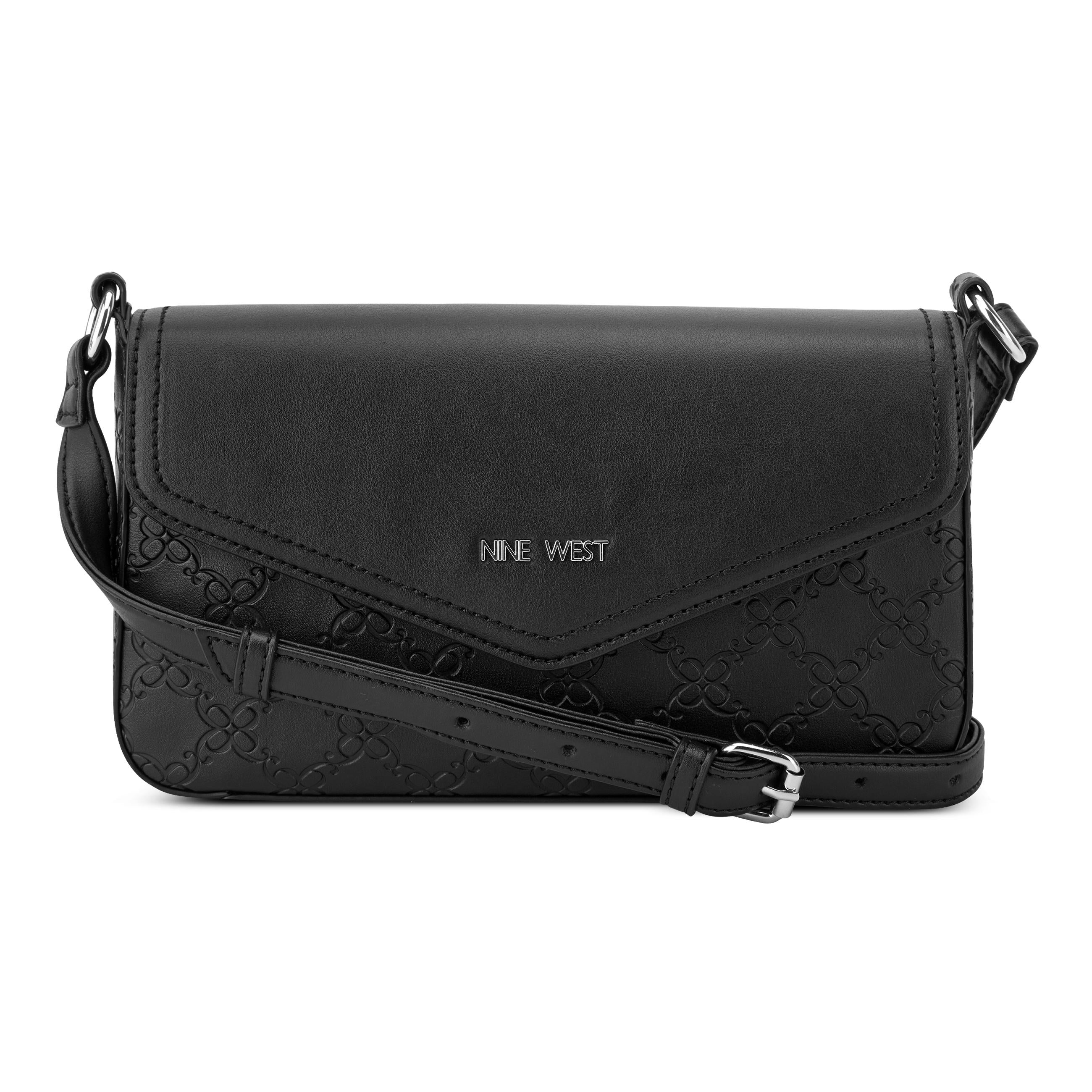 Nine West Handbags BOWIE MINI FLAP CROSSBODY BLACK - Image 6