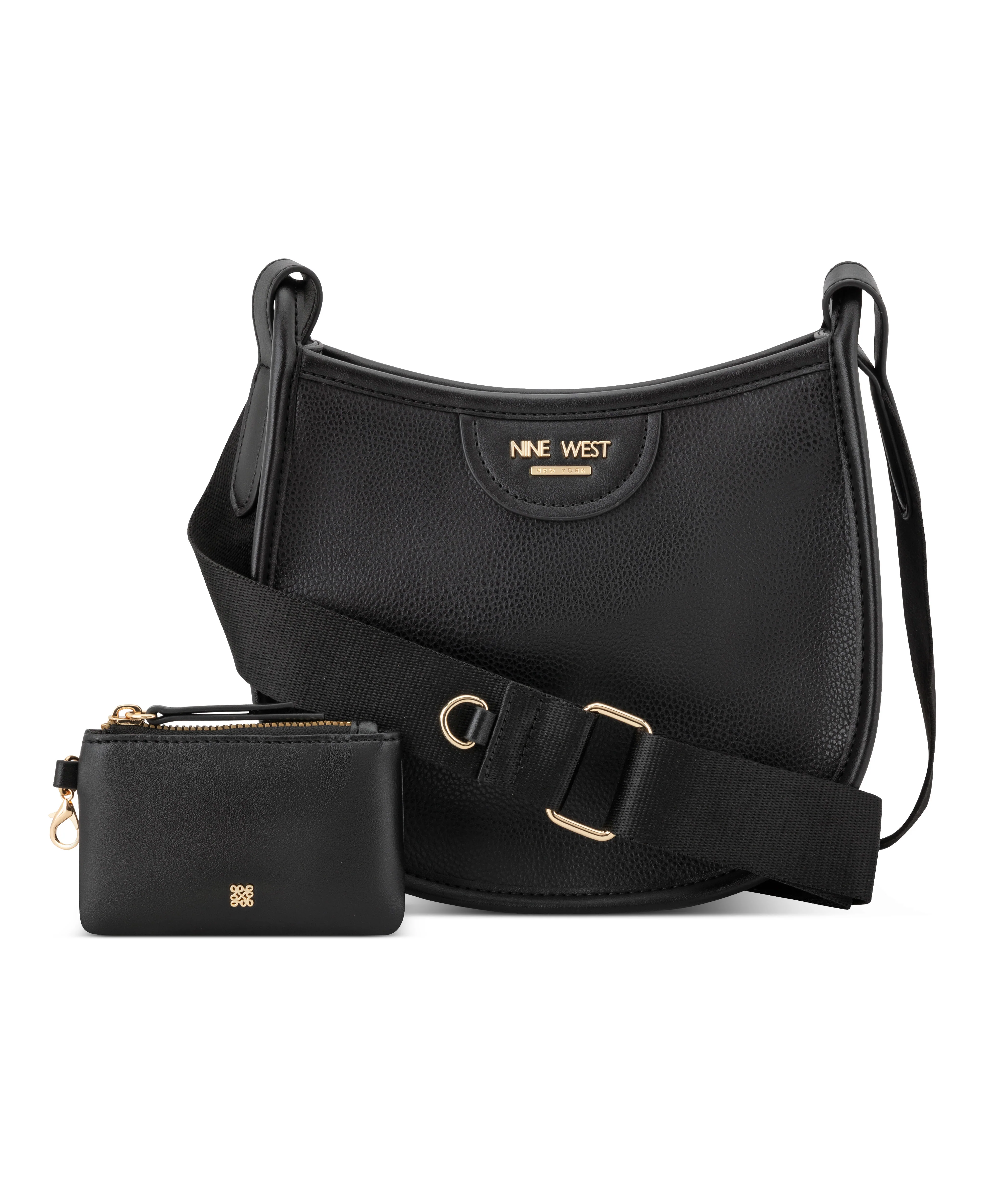 NINE WEST HANDBAGS CALLIOPE SMALL CROSSBODY BLACK