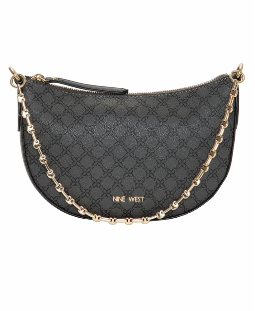 Nine West Handbags CHIRP MINI CROSSBODY BLACK LOGO
