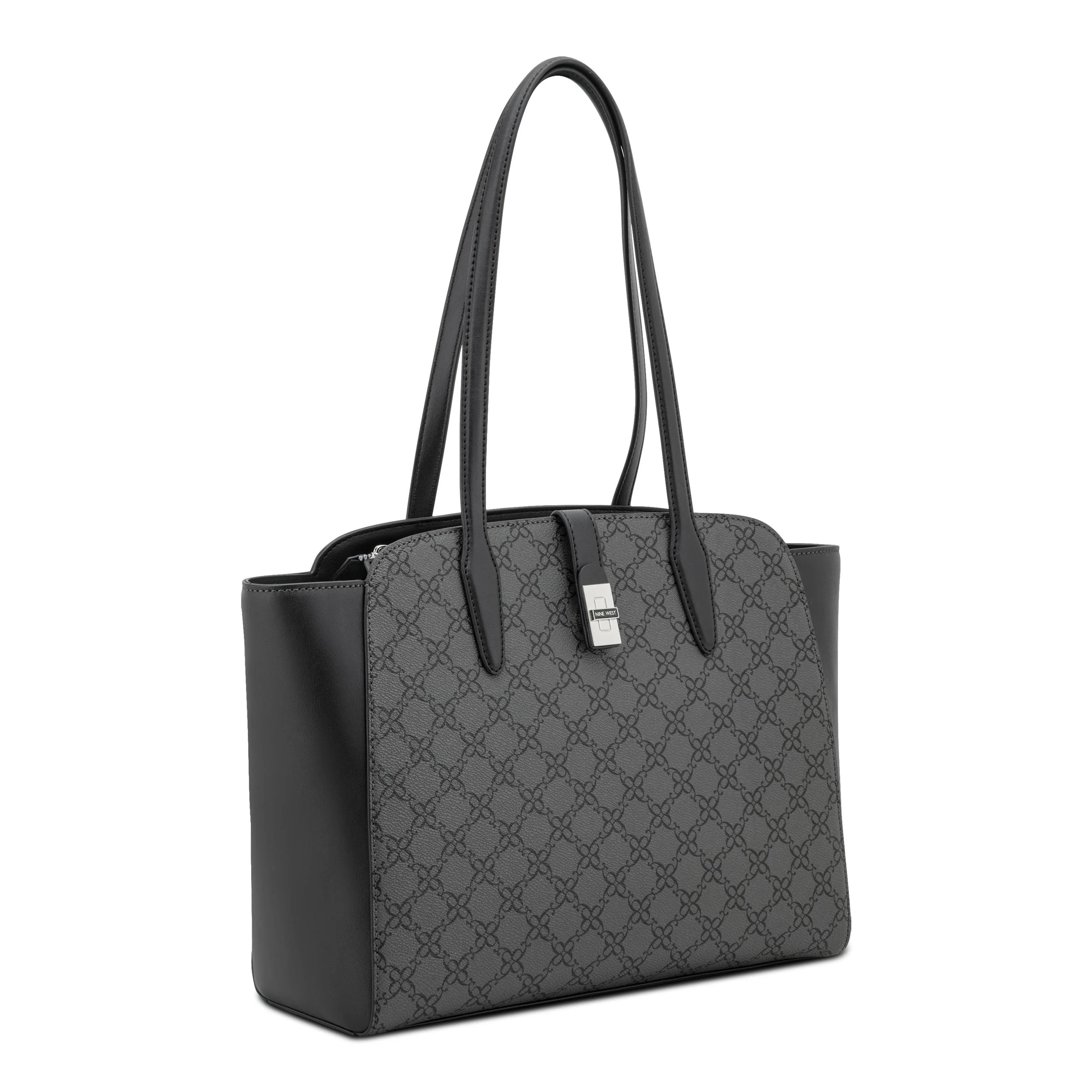 Nine West Handbags EASTYN TOTE JET BLACK LOGO - Image 2