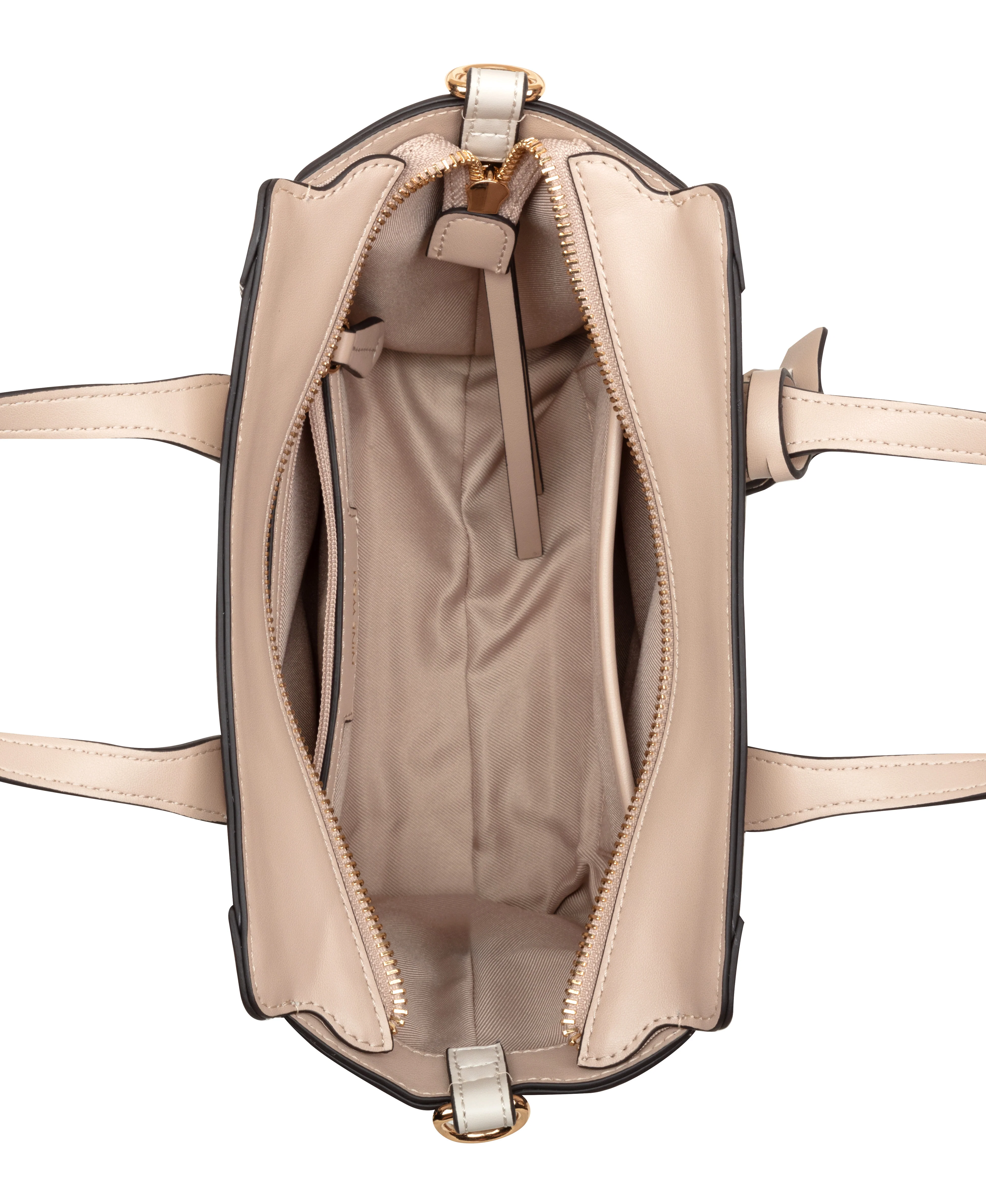 NINE WEST HANDBAGS FLEURA SMALL SATCHEL FAWN/MILK - Image 4