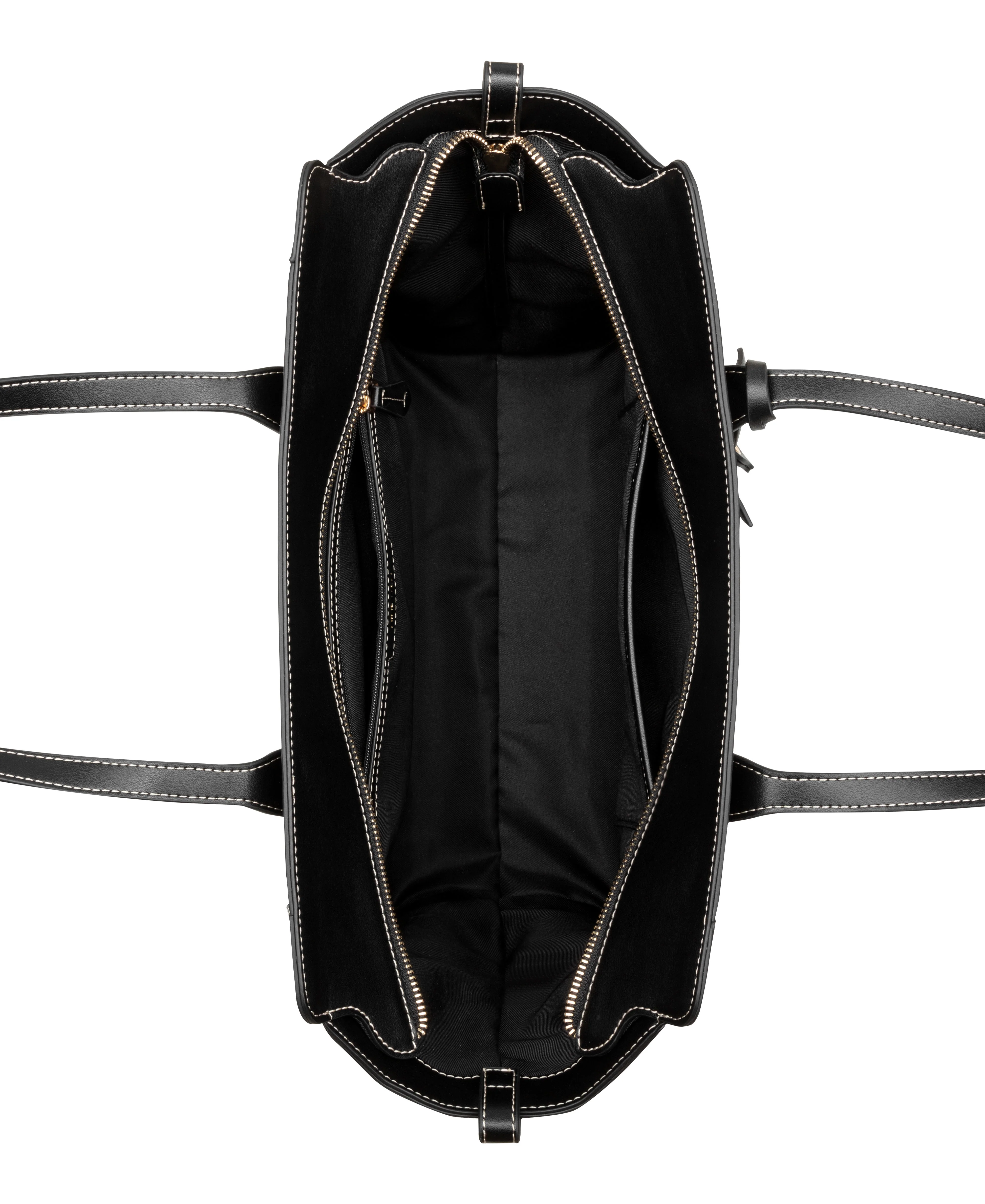 NINE WEST HANDBAGS FLEURA TOTE BLACK - Image 4