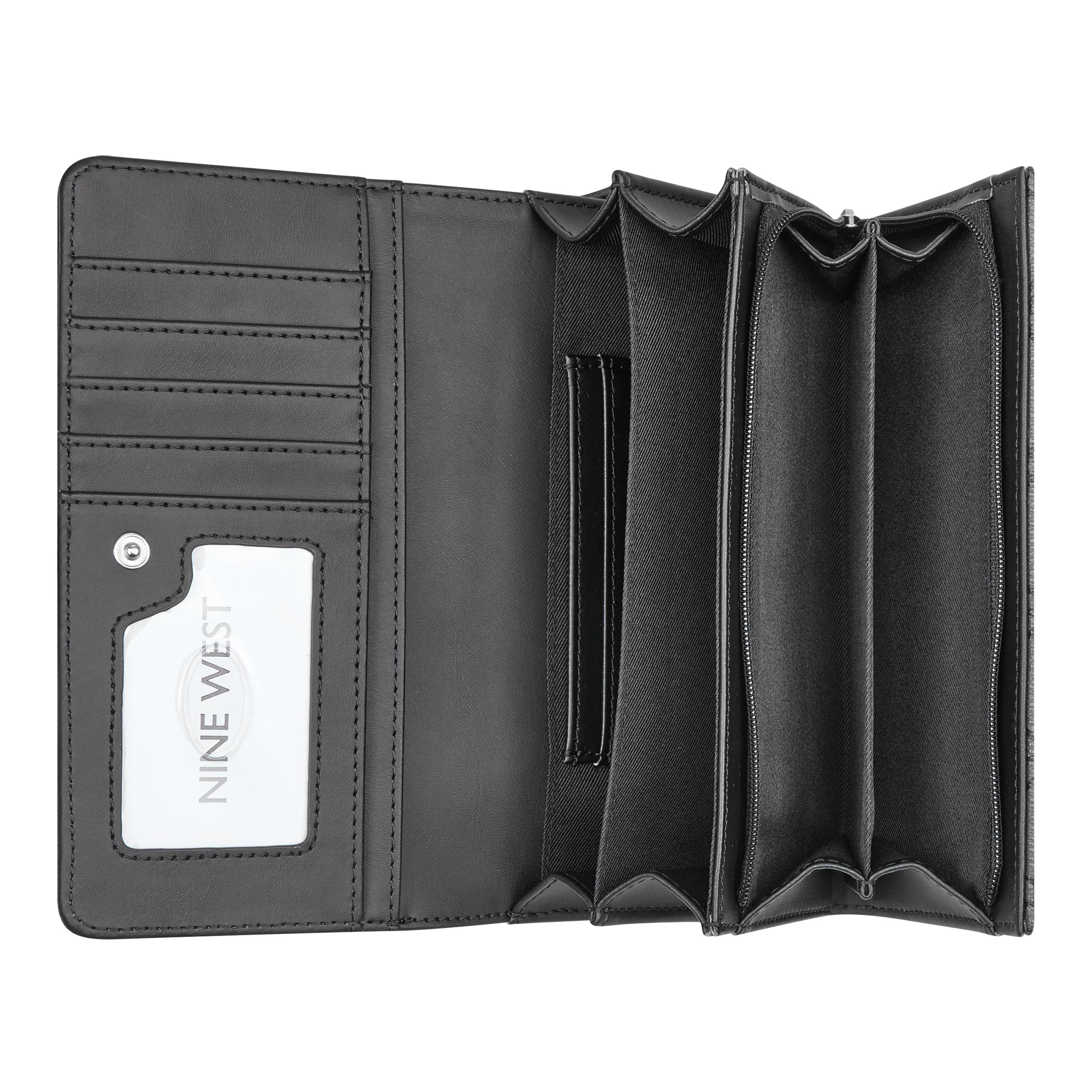 Nine West Handbags LIOR SLG PHONE ORGANIZER JET BLACK LOGO - Image 5