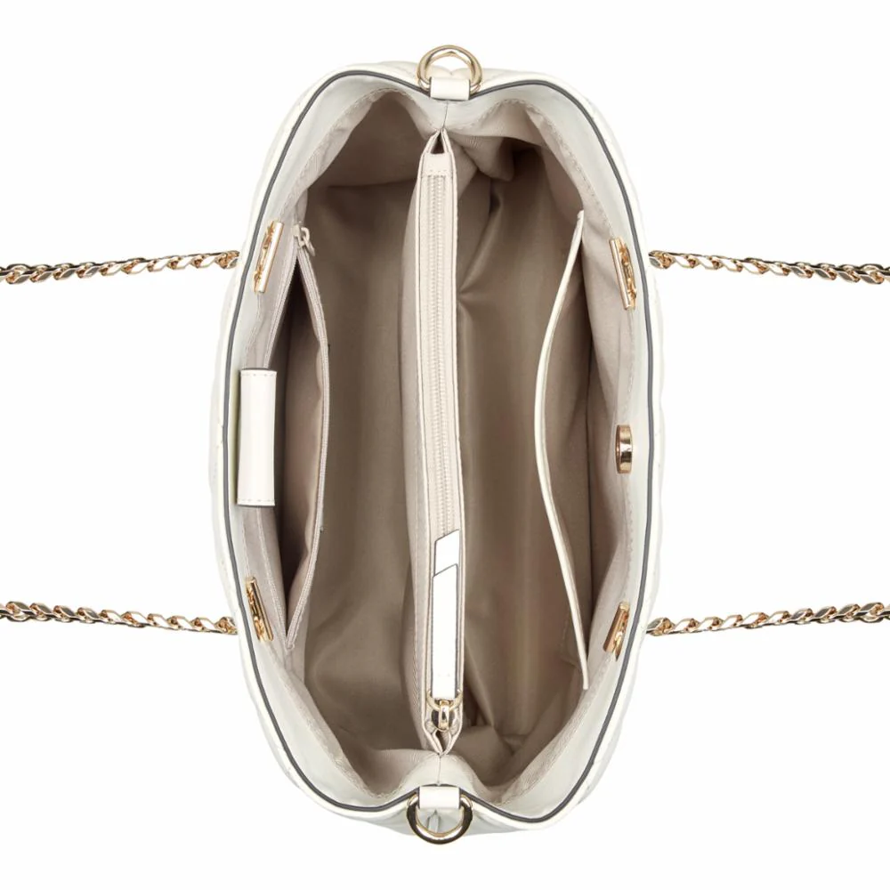 Nine West Handbags MEILANI CARRYALL CHIC CREAM - Image 4
