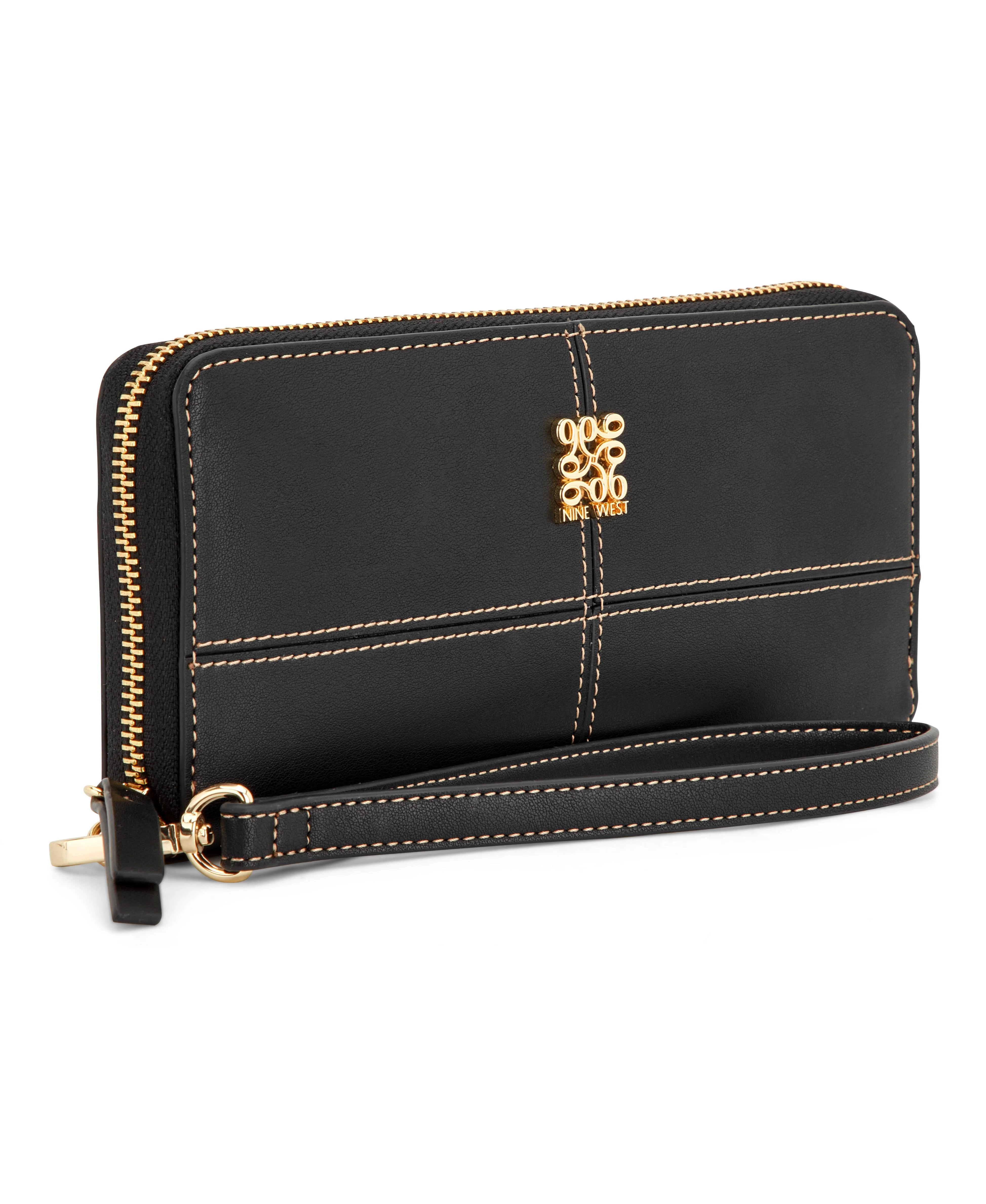 Nine West Handbags PAXTIN SLG ZIP ARND WRLT WLLT BLACK - Image 2