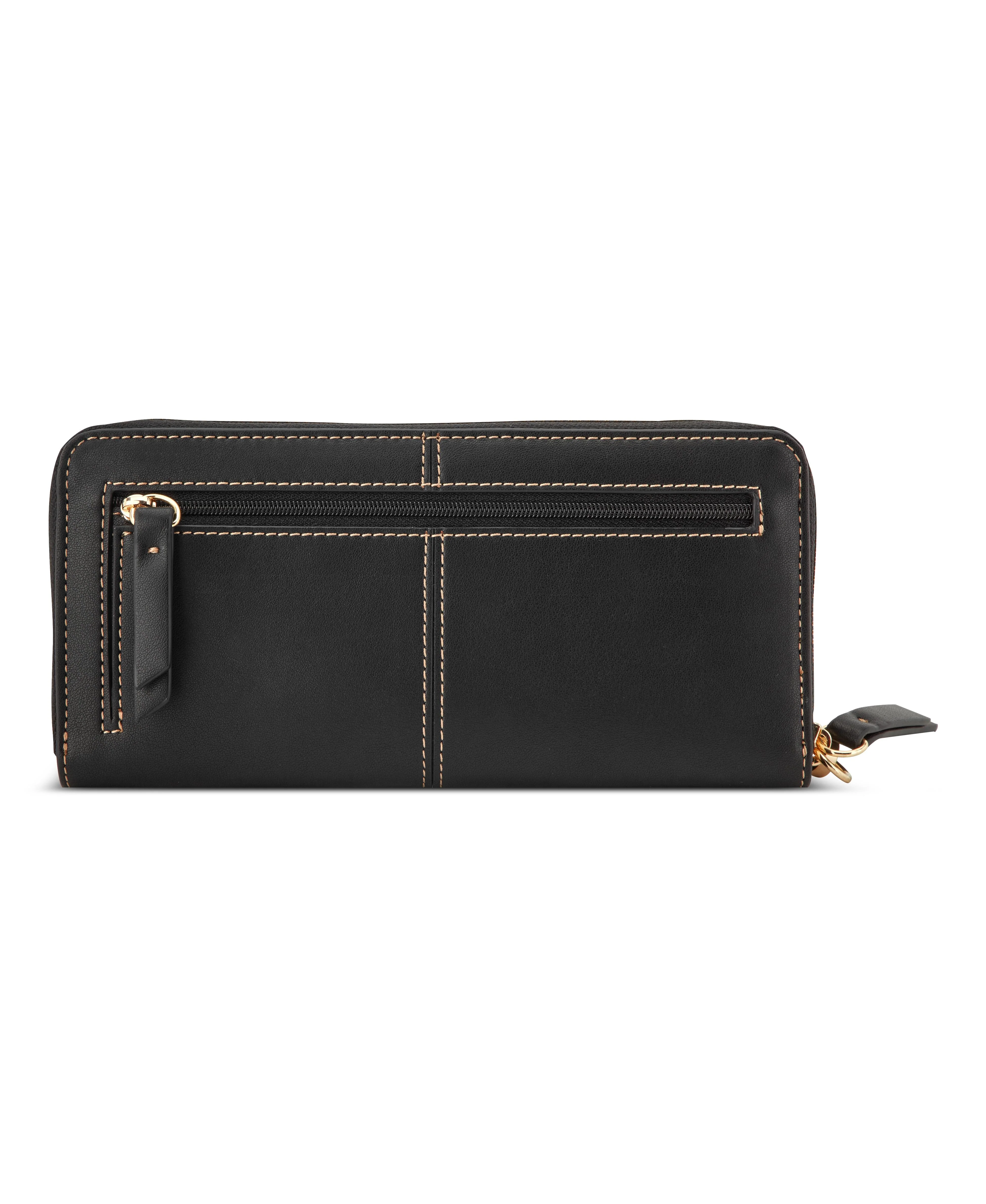 Nine West Handbags PAXTIN SLG ZIP ARND WRLT WLLT BLACK - Image 3