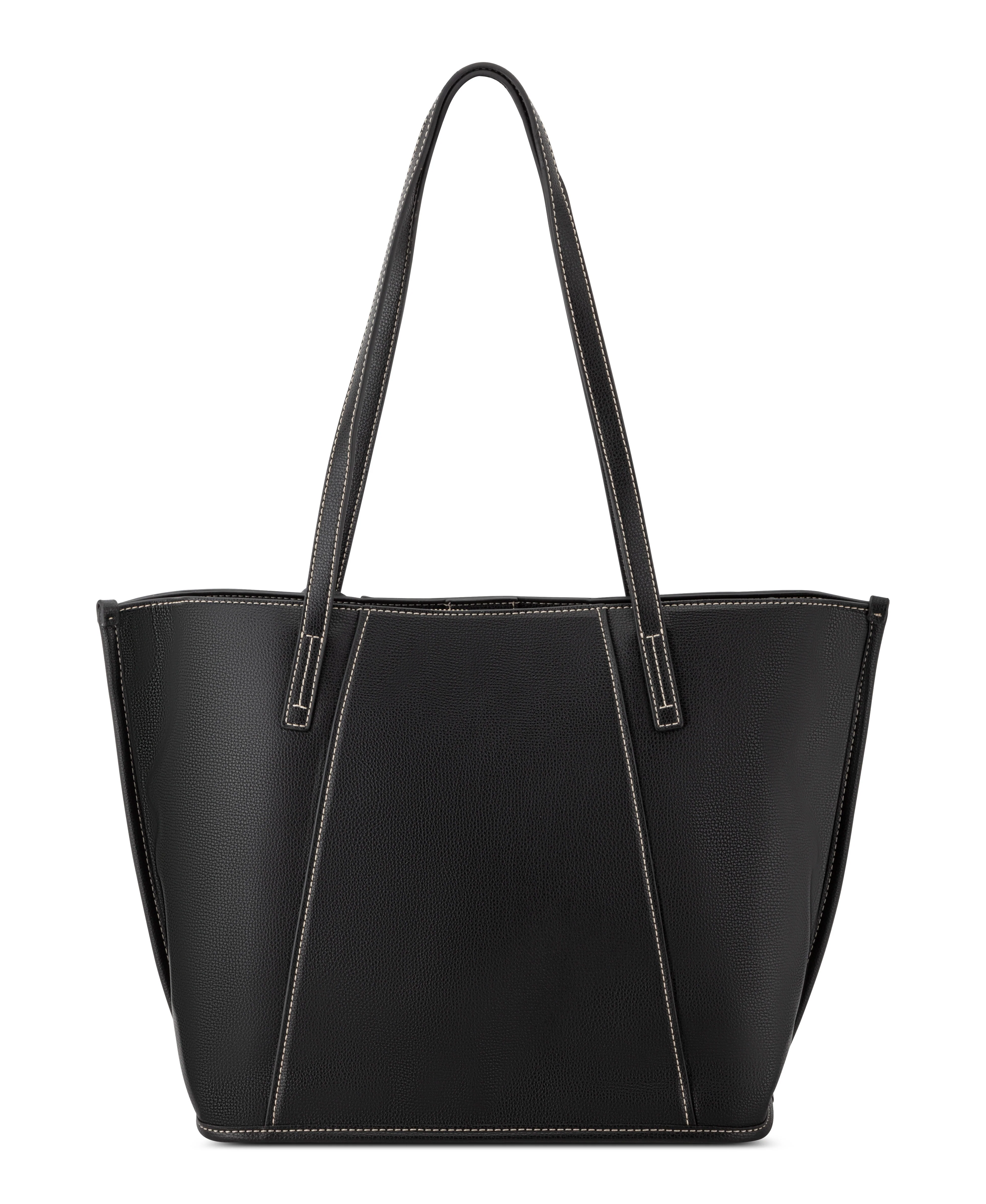 NINE WEST HANDBAGS QUINCIE 3 COMP TOTE BLACK - Image 3