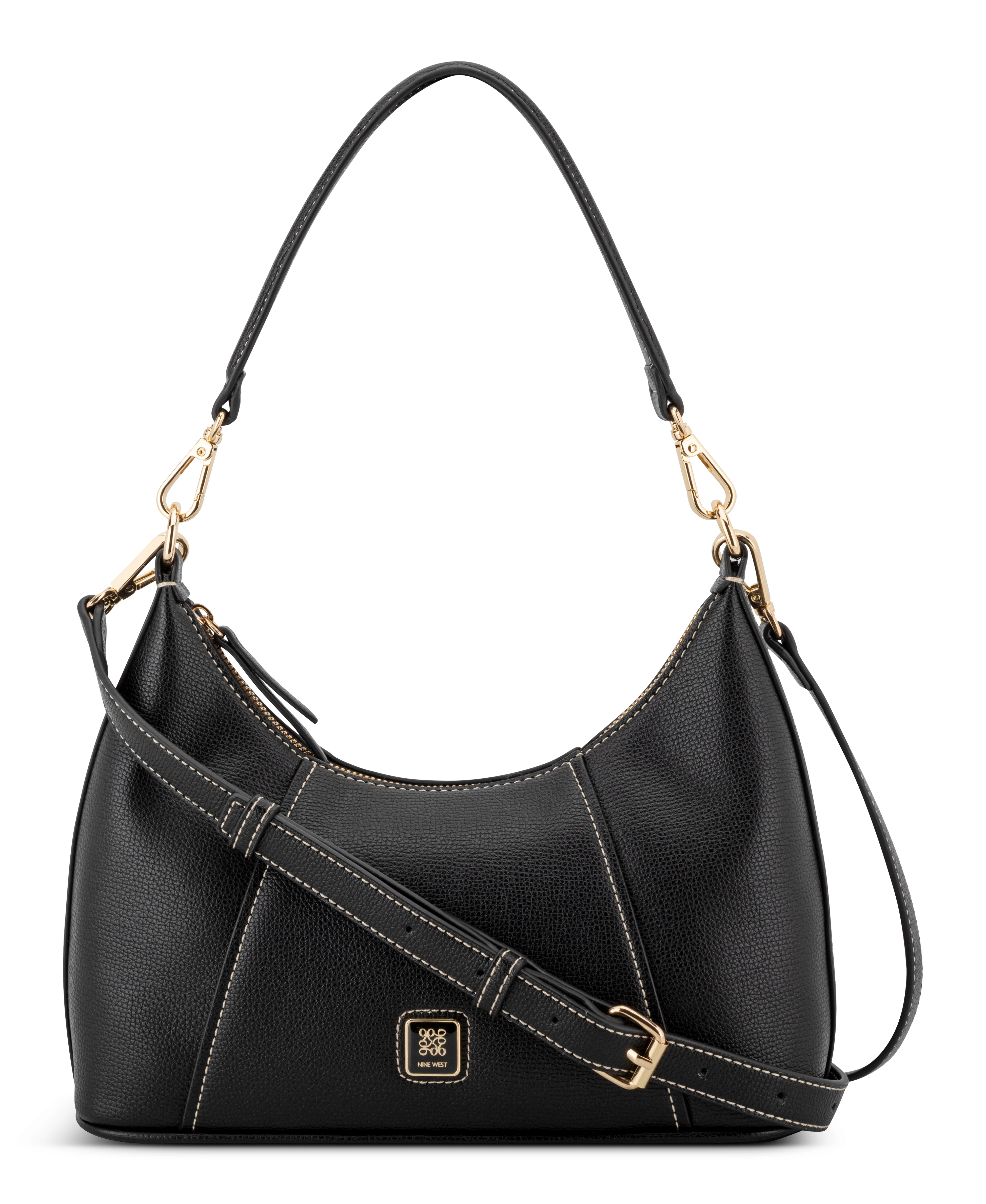 NINE WEST HANDBAGS QUINCIE CONVERTIBLE SHOULDER BLACK