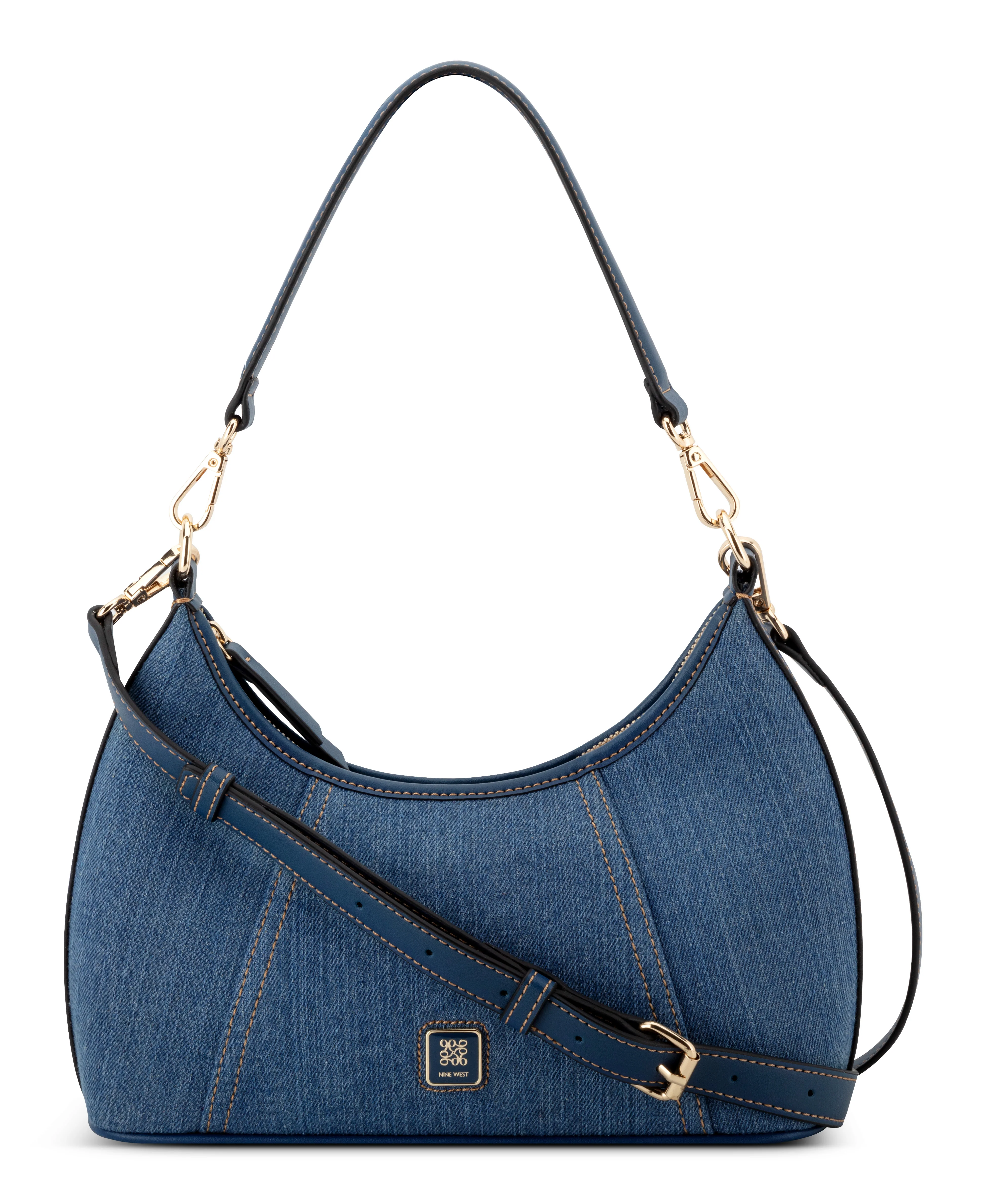 NINE WEST HANDBAGS QUINCIE CONVERTIBLE SHOULDER DENIM