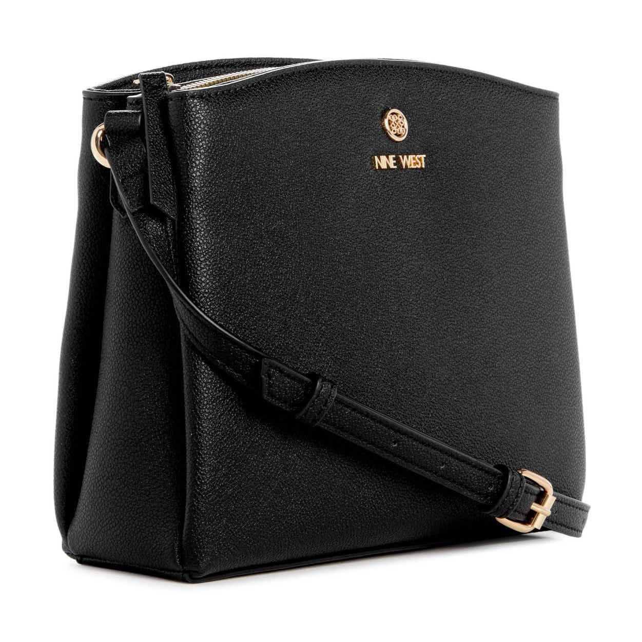 Nine West Handbags SIERA 3 COMPARTMENT CROSSBODY BLACK - Image 2