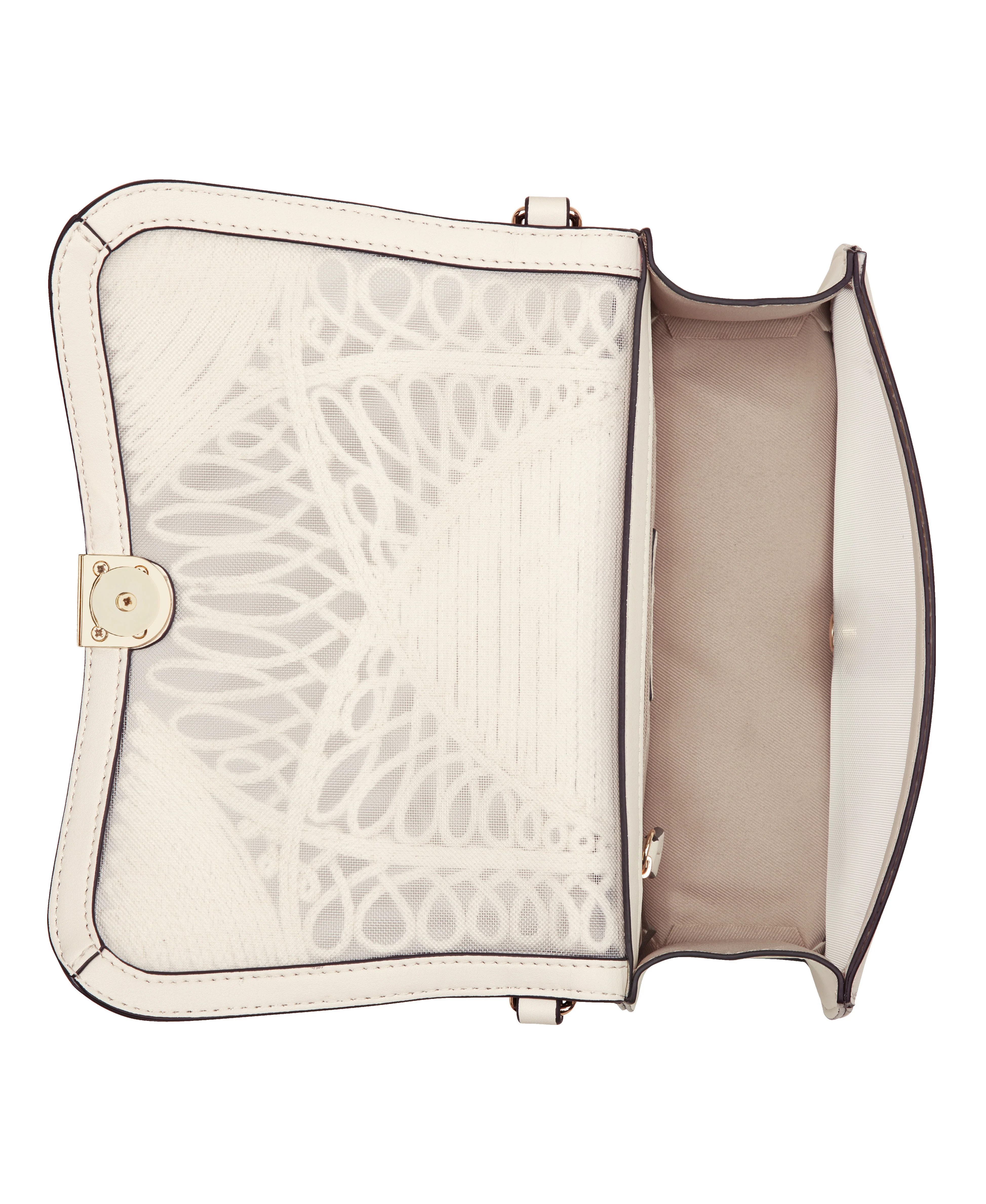 NINE WEST HANDBAGS SOMI FLAP SHOULDER BAG CHIC CREAM - Image 4