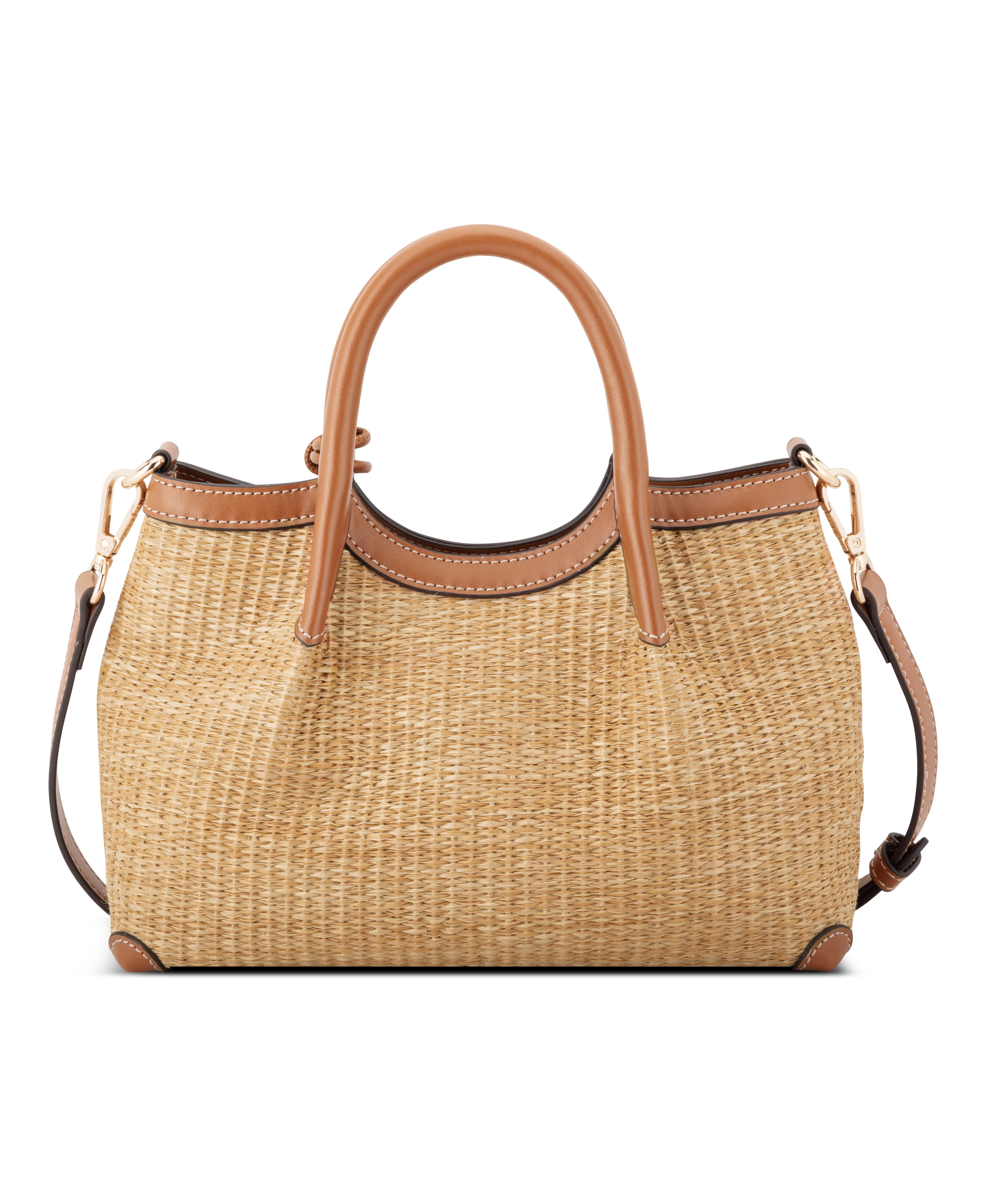 NINE WEST HANDBAGS SULLIVIN SMALL SATCHEL NATURAL/BRANDY - Image 3