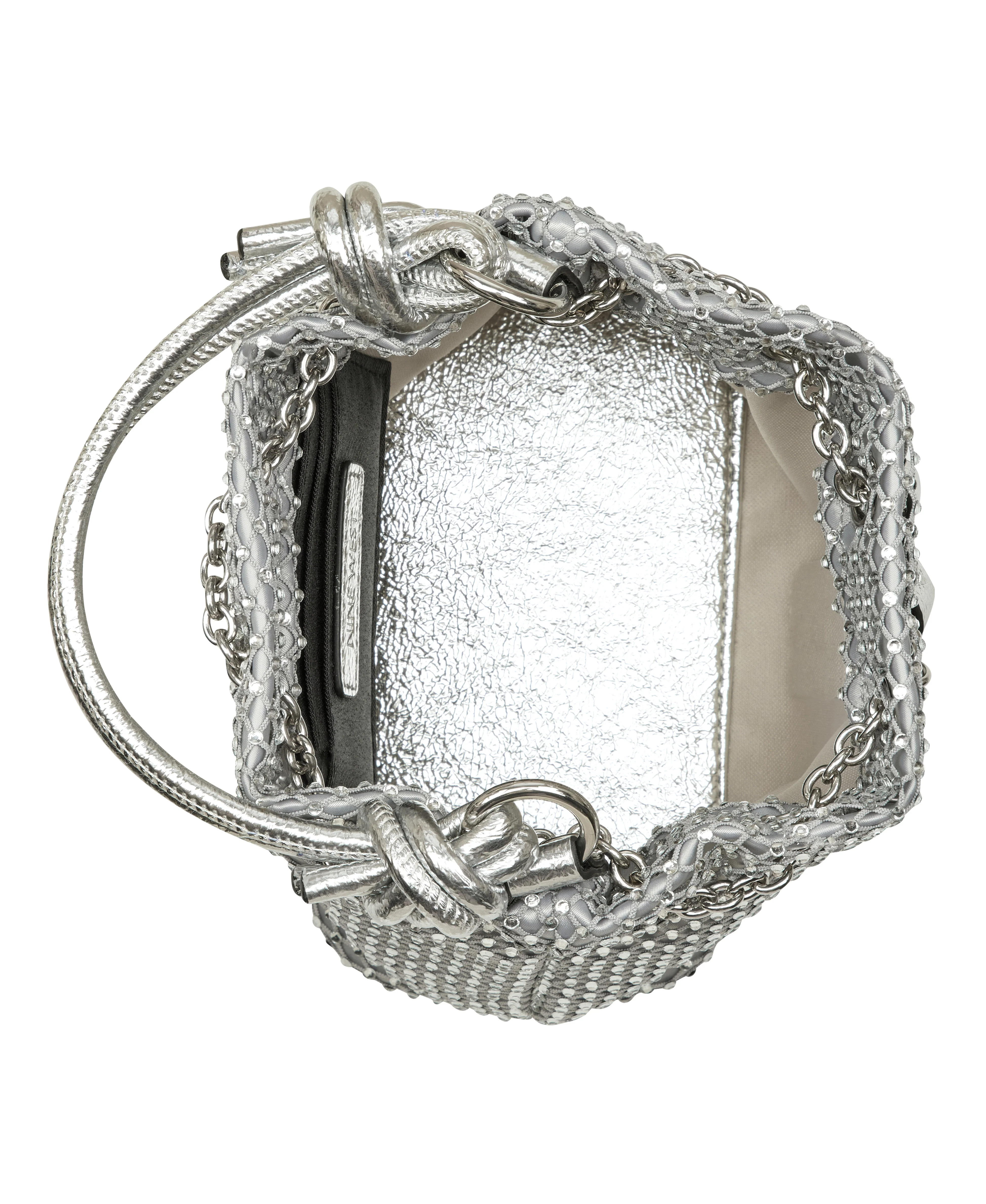 NINE WEST HANDBAGS WRENNA DRAWSTRING BUCKET SILVER - Image 4