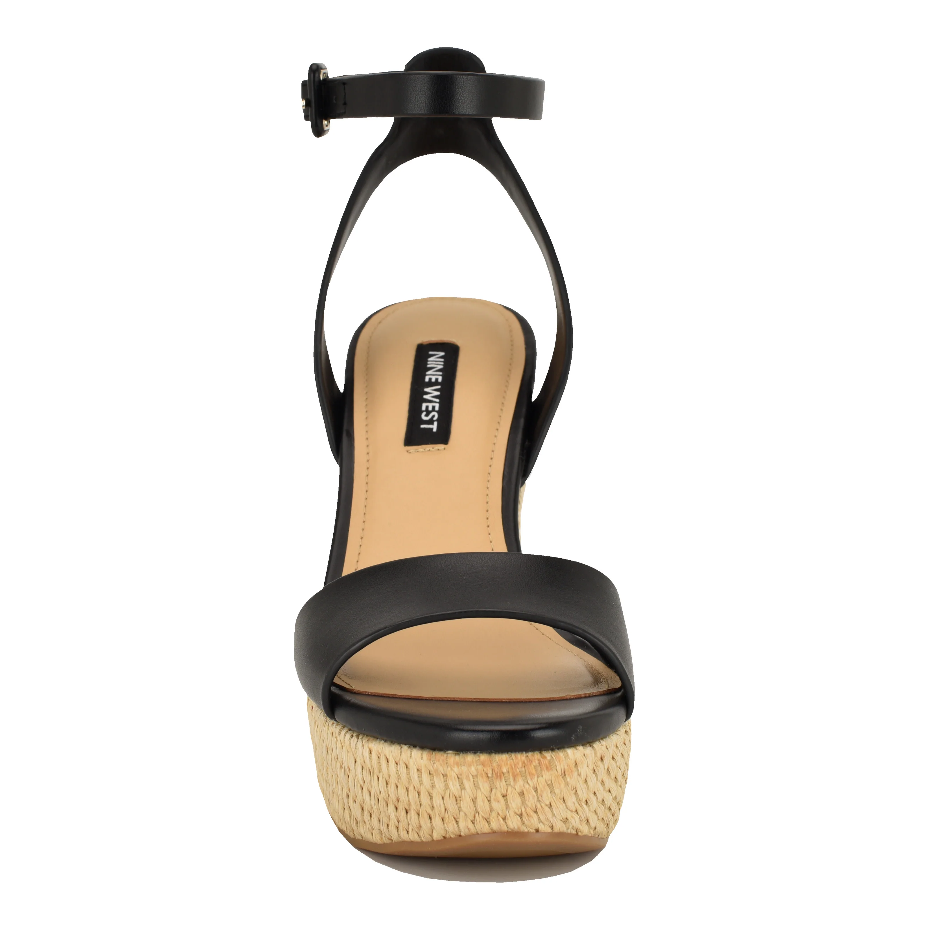 NINE WEST HANLOW3 BLACK/NEW BURNISHED PU RAW EDG - Image 4