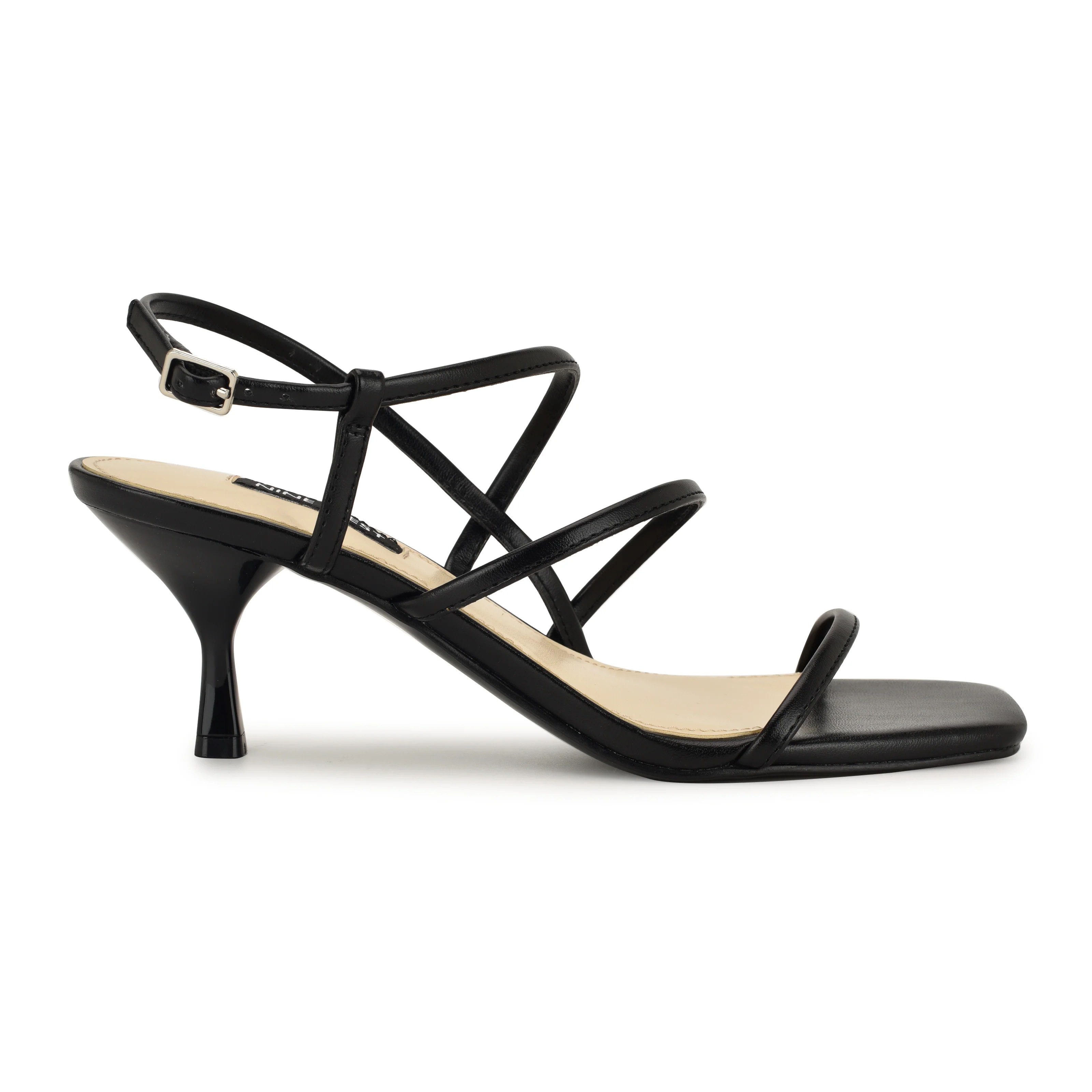 NINE WEST HINDY3 BLACK/SHINY SUPER NAPPA PU