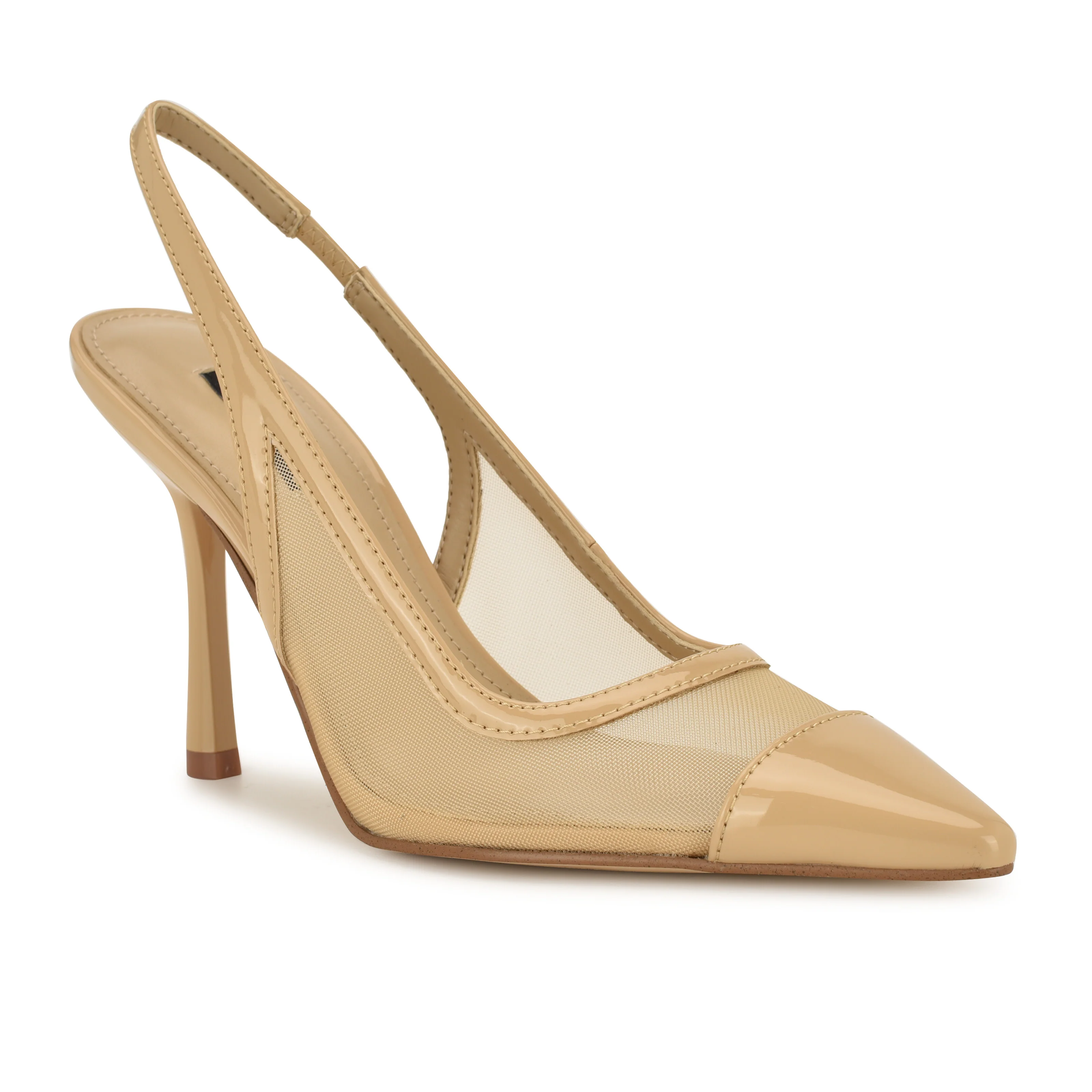 NINE WEST JERMAIN2 NEW TAN/NUDE/YOSI/FINE MESH/PR - Image 2