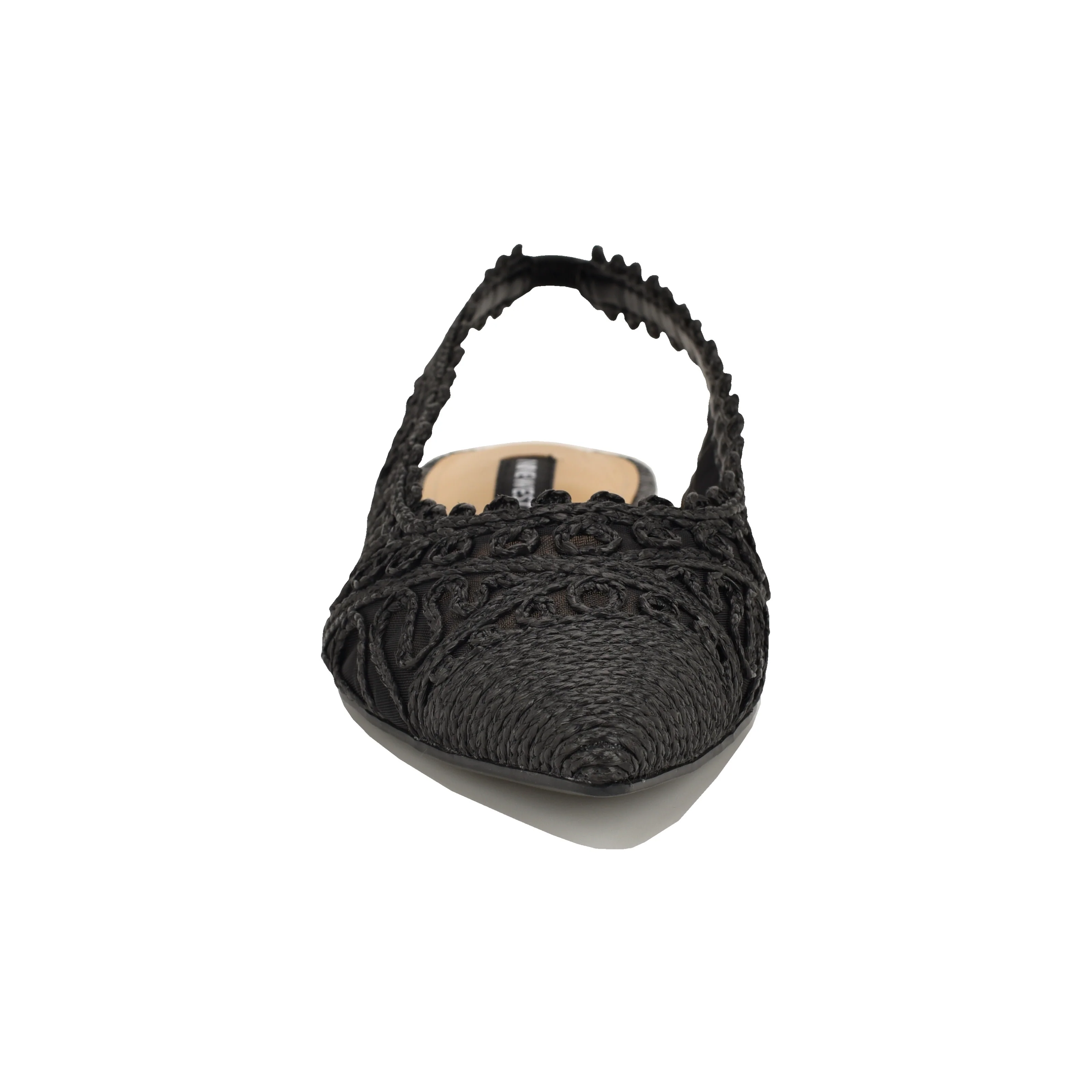 NINE WEST JOVIAS2 BLACK/MESH WOVEN RAFFIA JH25/S - Image 4