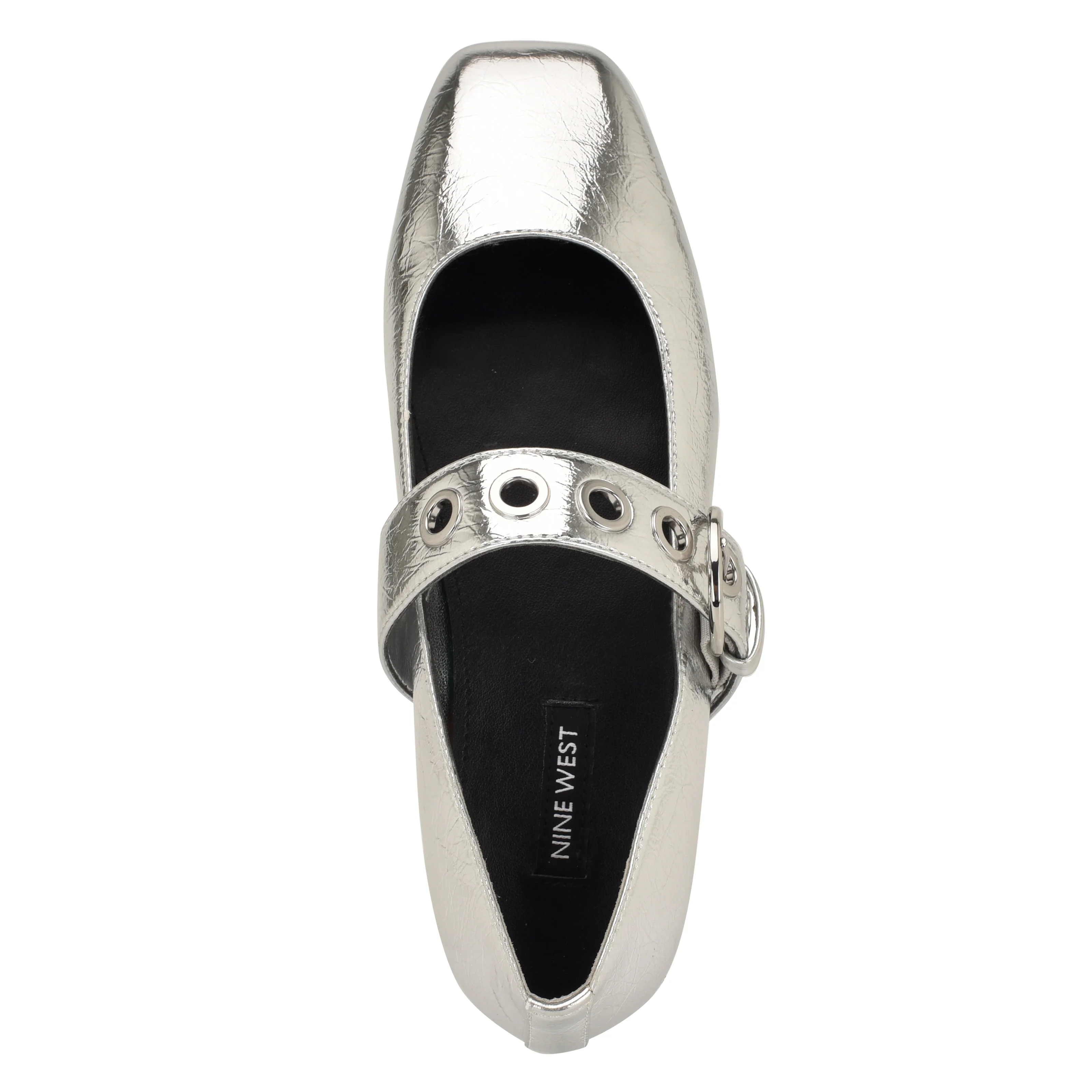 NINE WEST KEBBA3 SILVER/METALLIC CRINKLE PU JC2 - Image 5